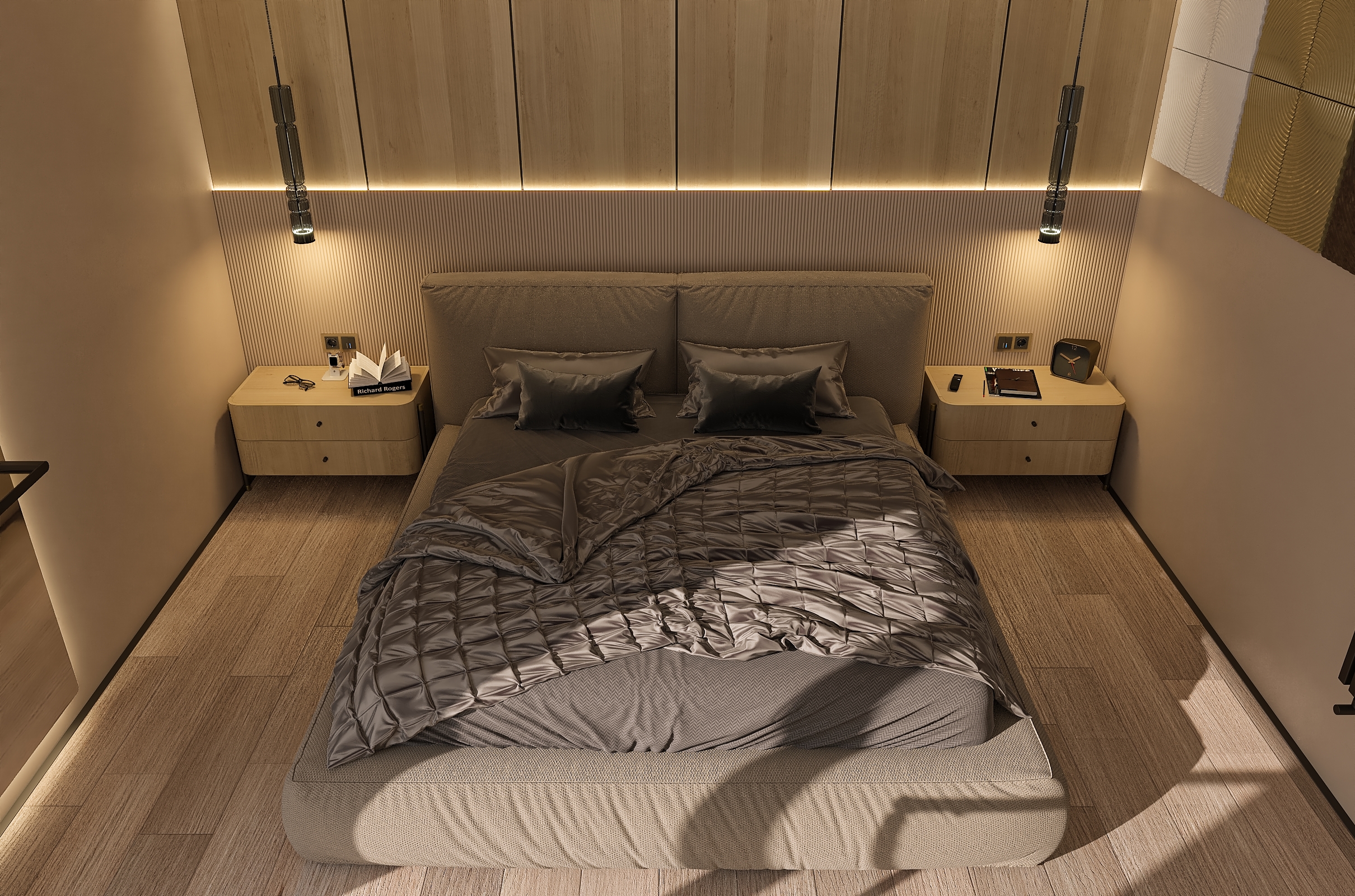 Дизайн-проект номера гостевого дома в Подмосковье.