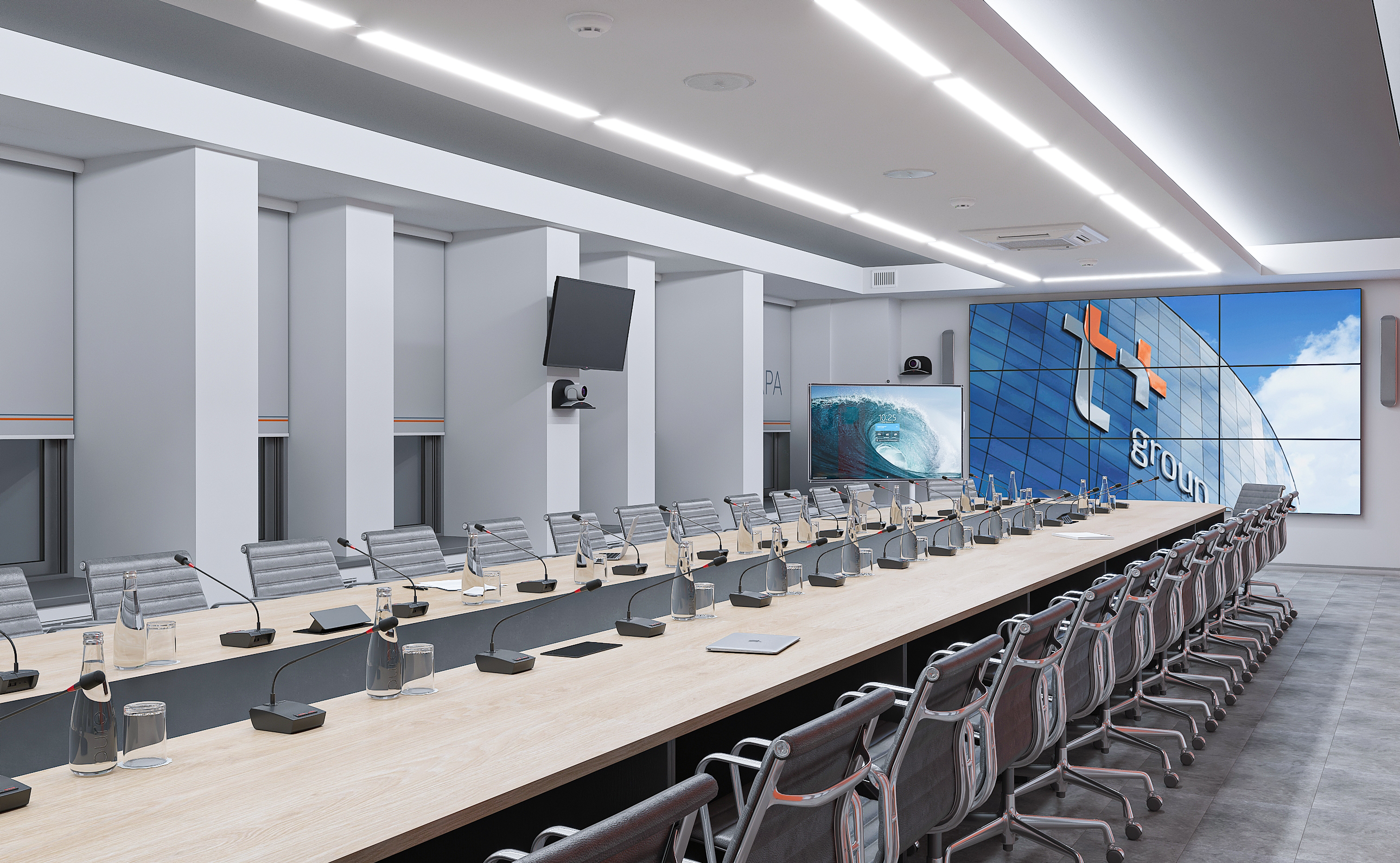 Дизайн-проект конференц-зала для компании энергоснабжения Т+ в Самаре