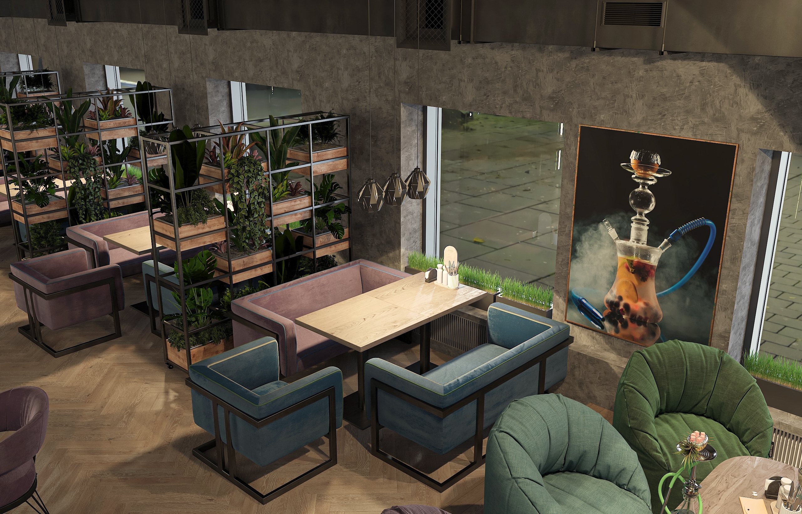 Дизайн-проект лаунж бара "63 LOUNGE" в Самаре