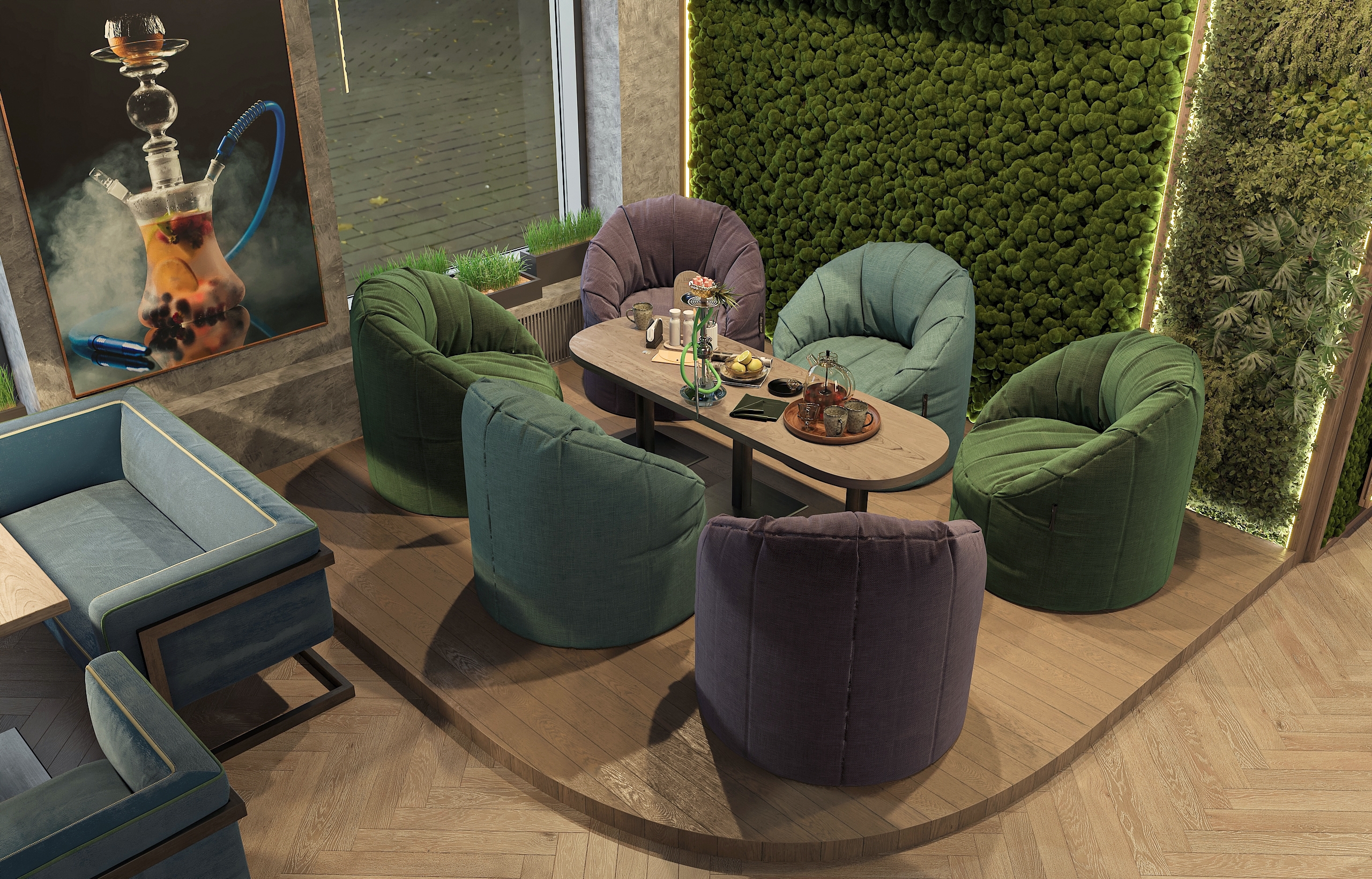 Дизайн-проект лаунж бара "63 LOUNGE" в Самаре