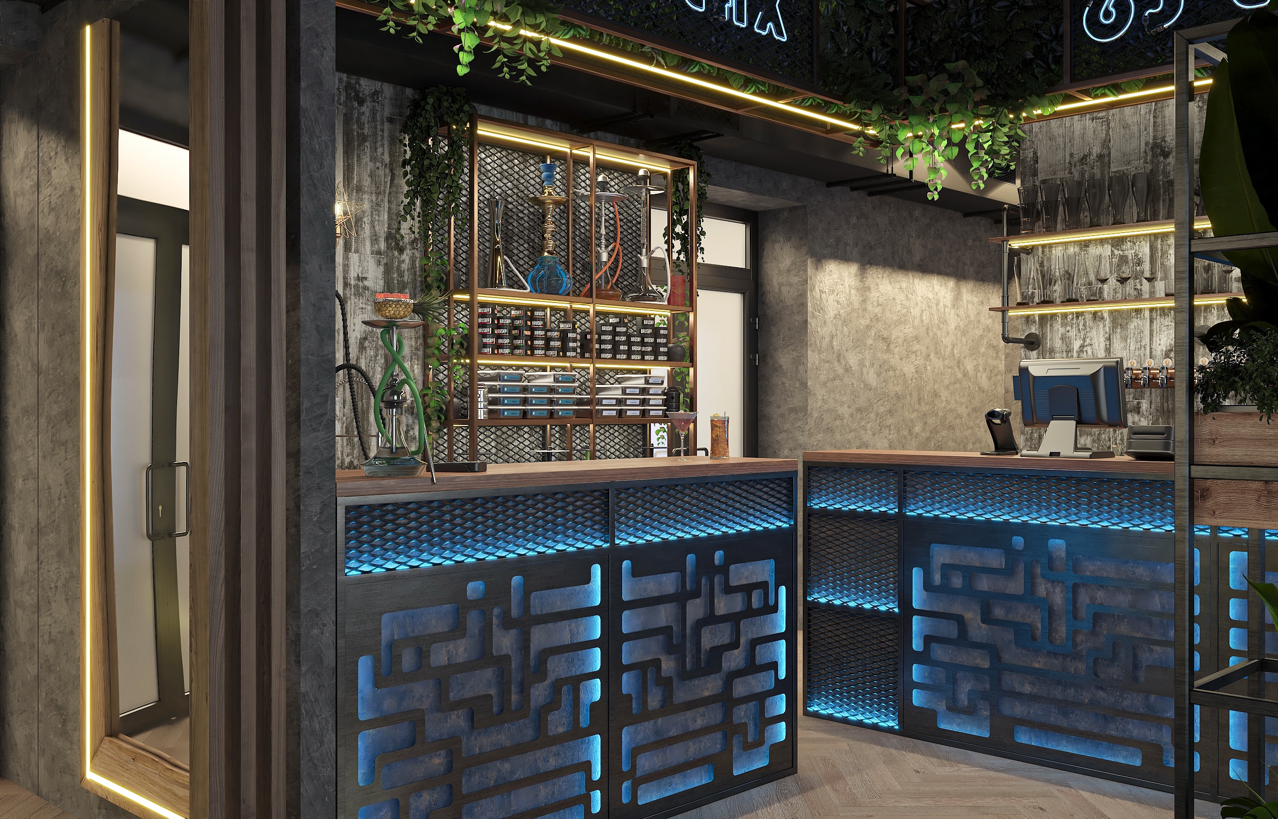 Дизайн-проект лаунж бара "63 LOUNGE" в Самаре