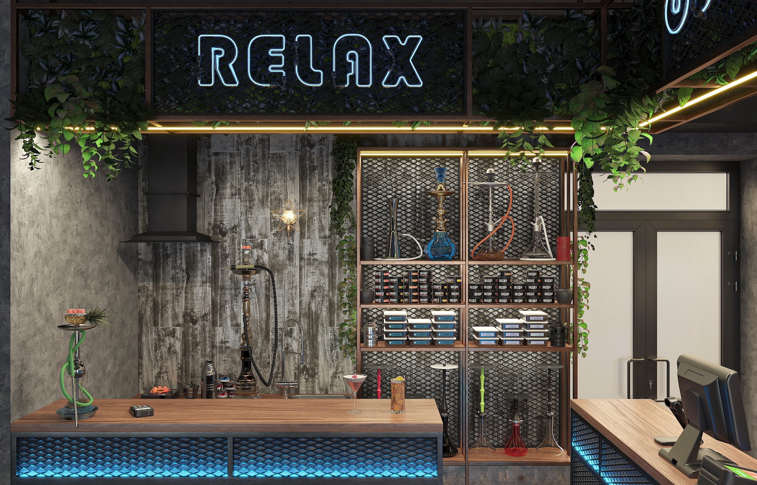 Дизайн-проект лаунж бара "63 LOUNGE" в Самаре