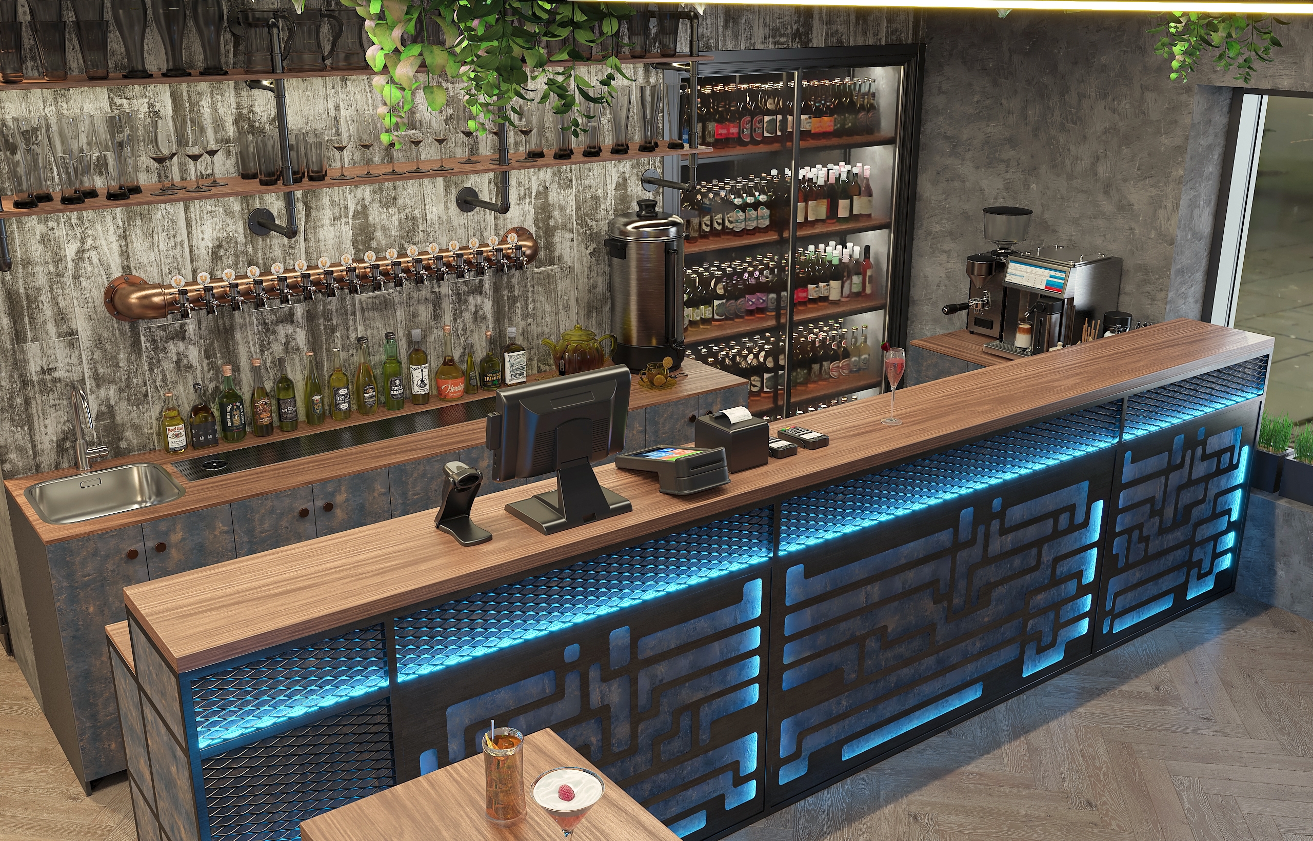 Дизайн-проект лаунж бара "63 LOUNGE" в Самаре