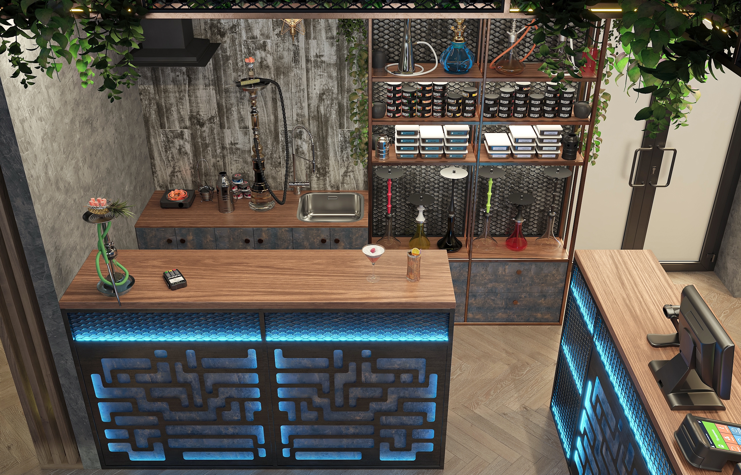 Дизайн-проект лаунж бара "63 LOUNGE" в Самаре