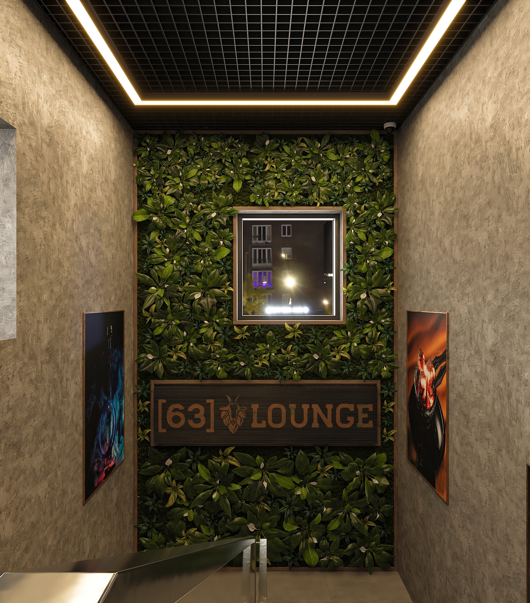 Дизайн-проект лаунж бара "63 LOUNGE" в Самаре