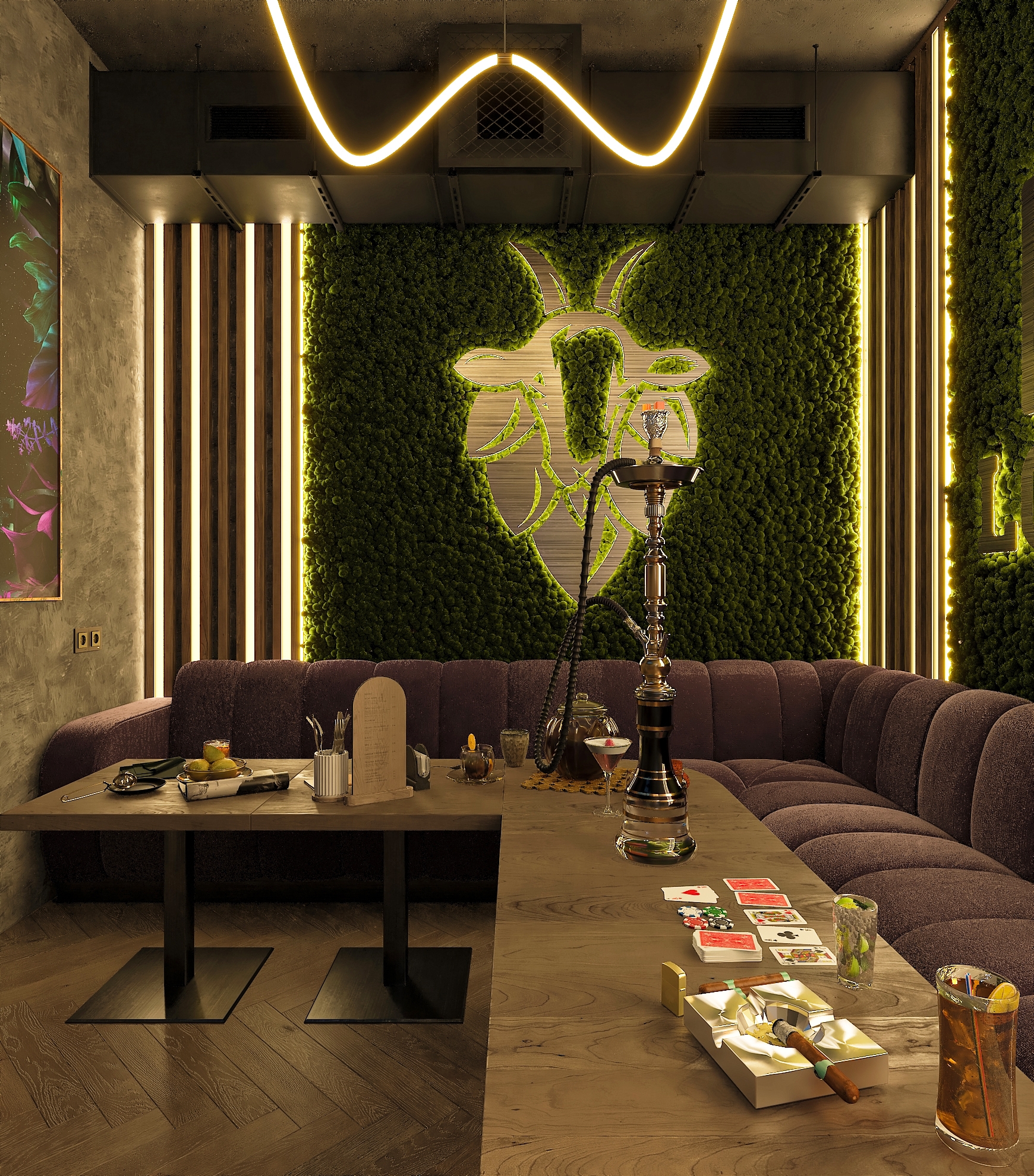 Дизайн-проект лаунж бара "63 LOUNGE" в Самаре