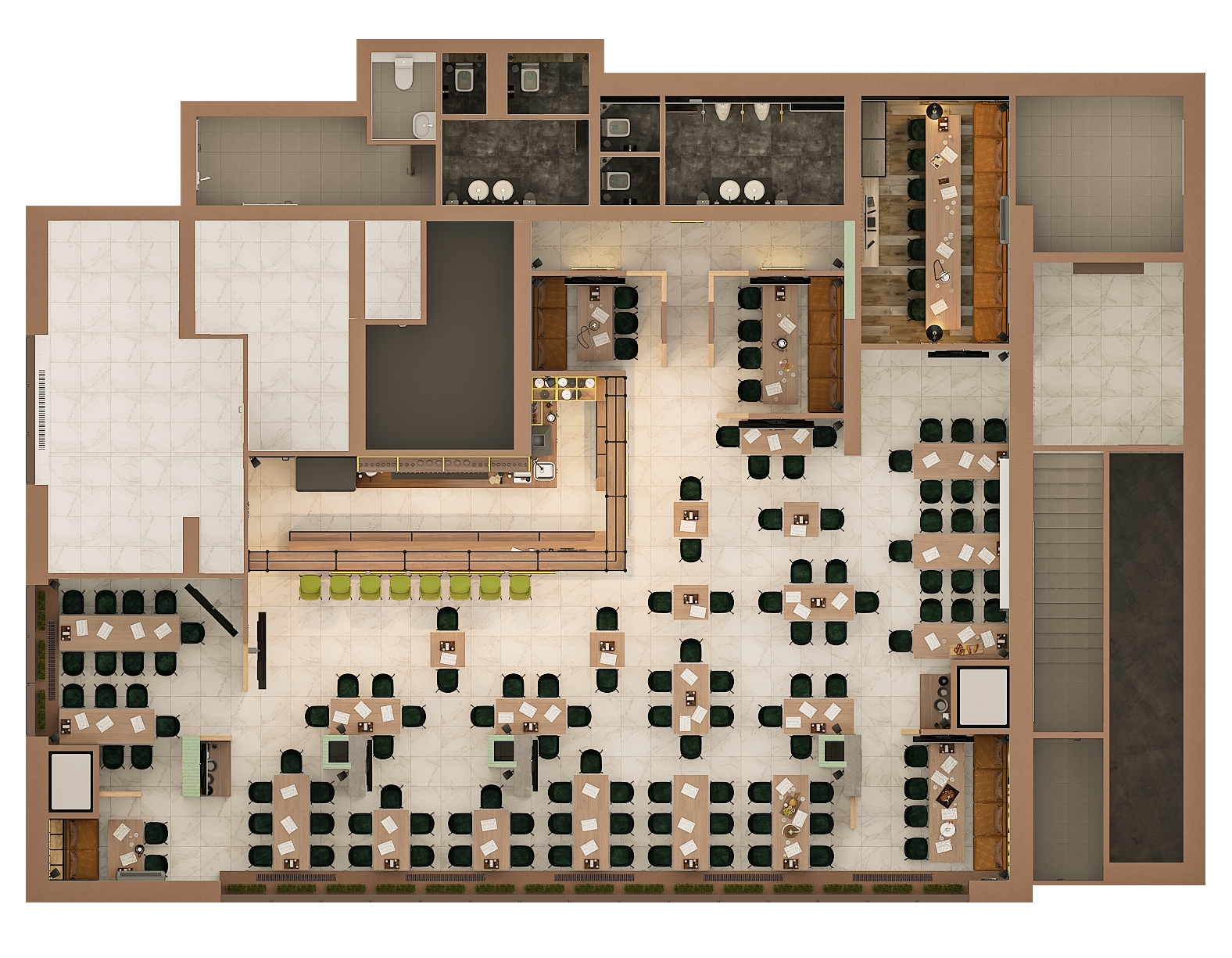 Дизайн-проект бара "КРАФТОВЪ“ на Осетинской в Самаре