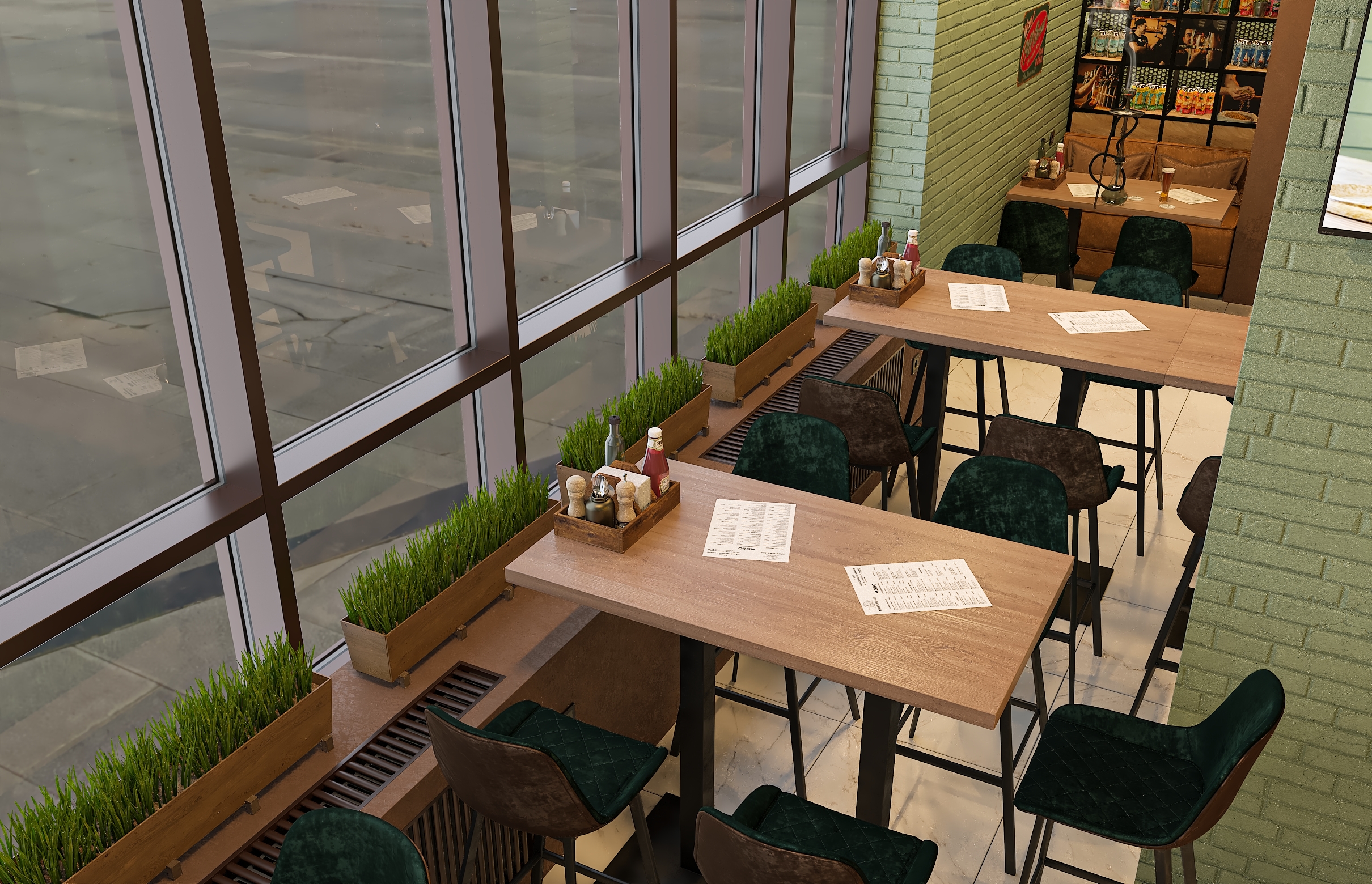 Дизайн-проект бара "КРАФТОВЪ“ на Осетинской в Самаре