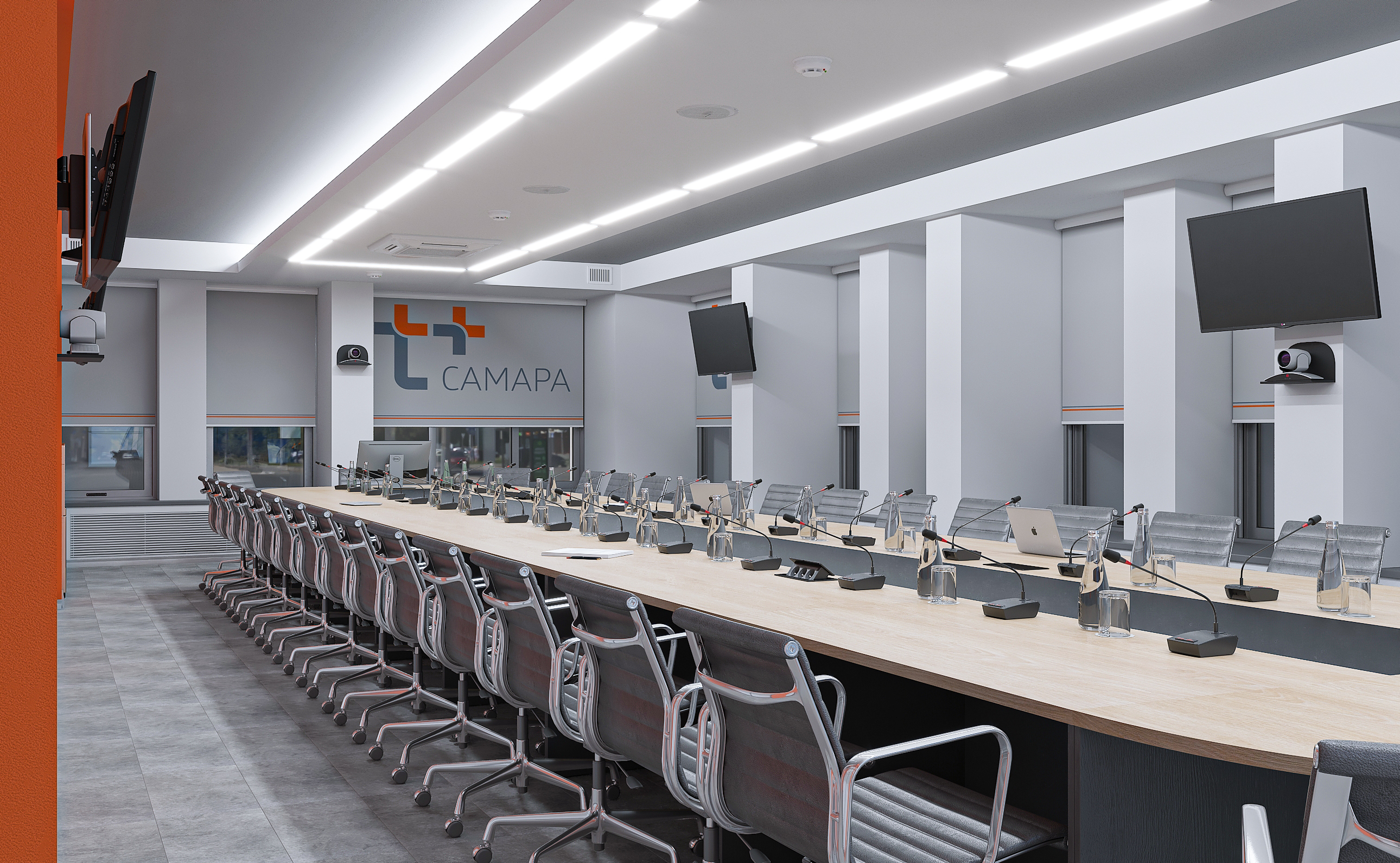 Дизайн-проект конференц-зала для компании энергоснабжения Т+ в Самаре