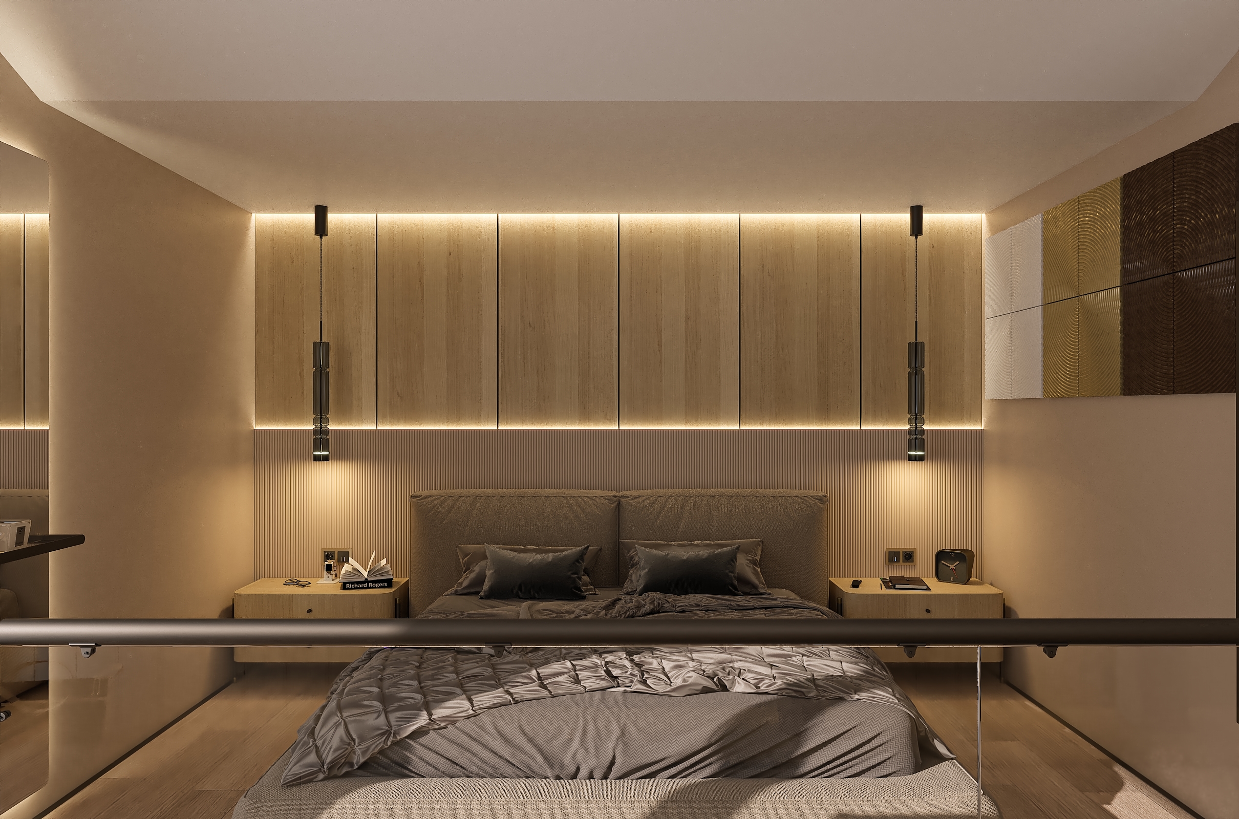 Дизайн-проект номера гостевого дома в Подмосковье.