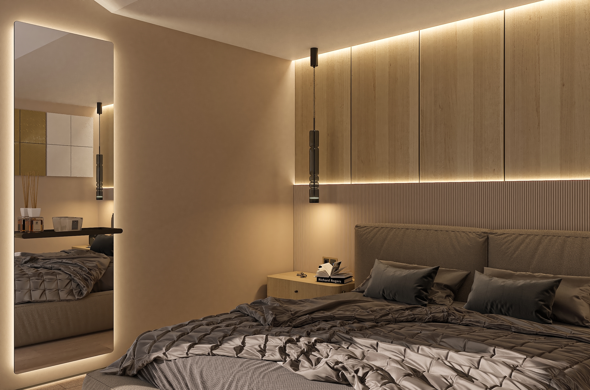 Дизайн-проект номера гостевого дома в Подмосковье.