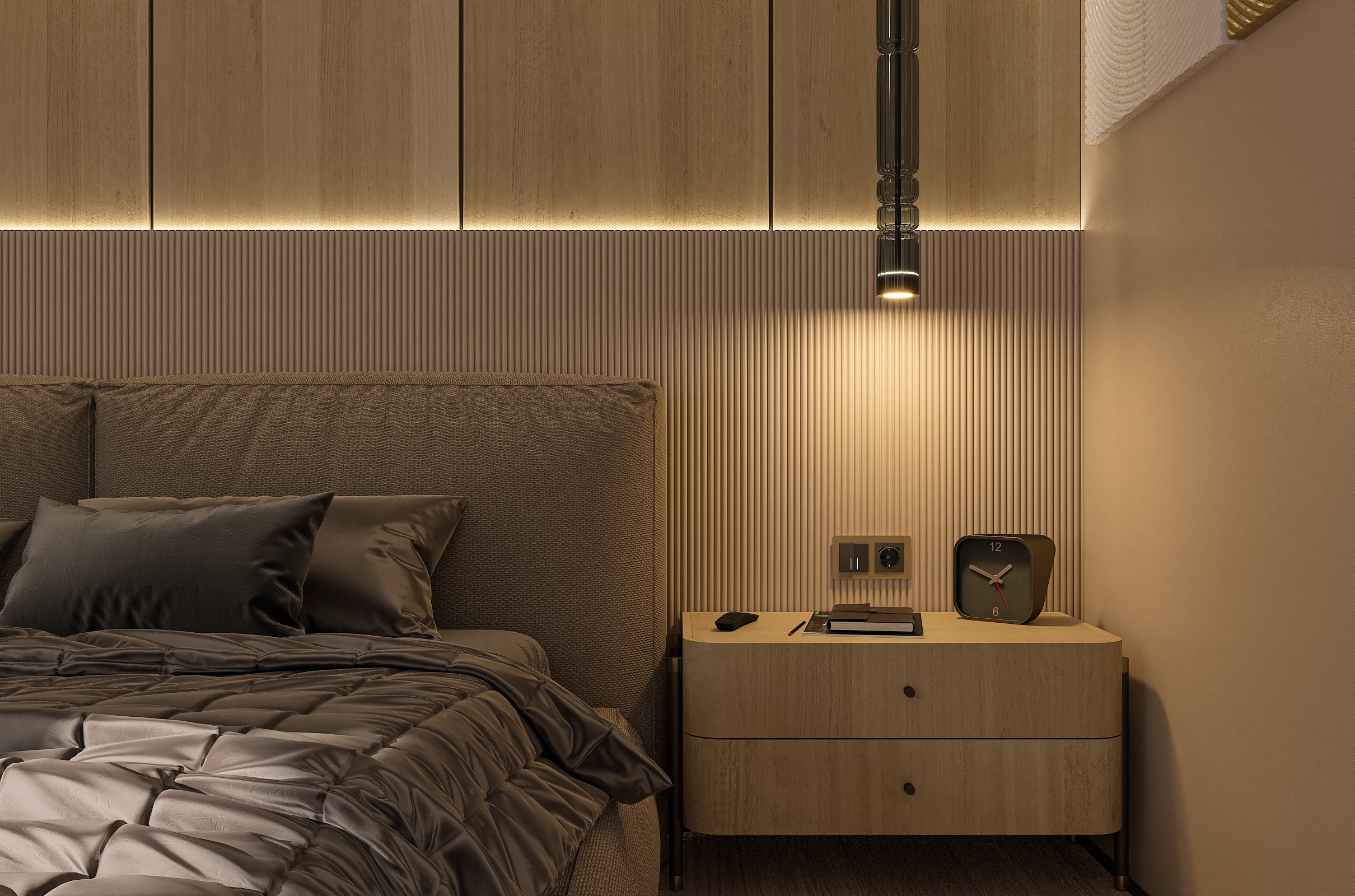 Дизайн-проект номера гостевого дома в Подмосковье.