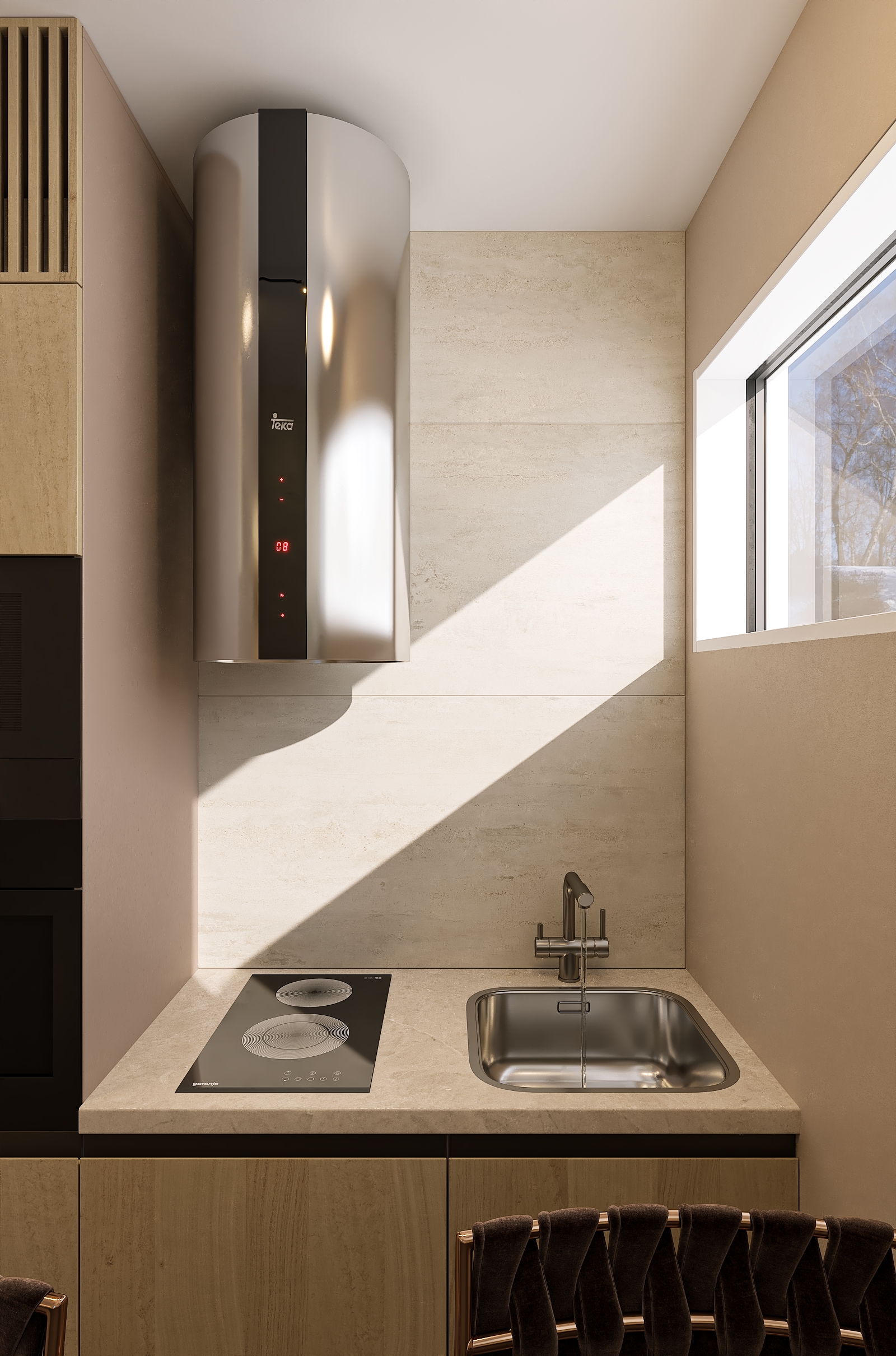 Дизайн-проект номера гостевого дома в Подмосковье.