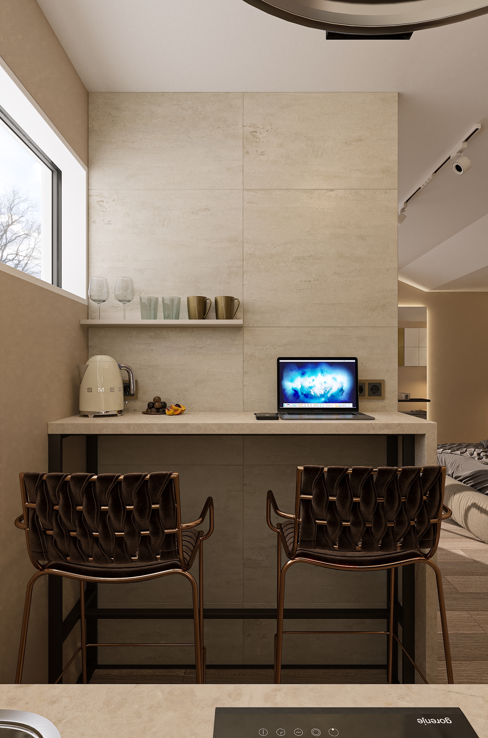 Дизайн-проект номера гостевого дома в Подмосковье.