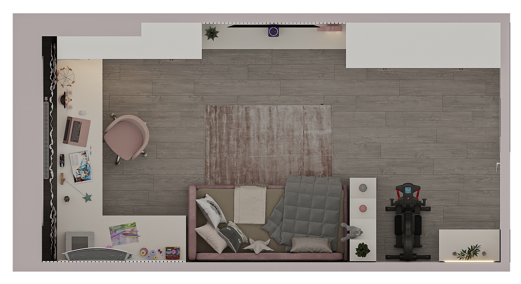 Дизайн интерьера детской комнаты для девочки в Самаре