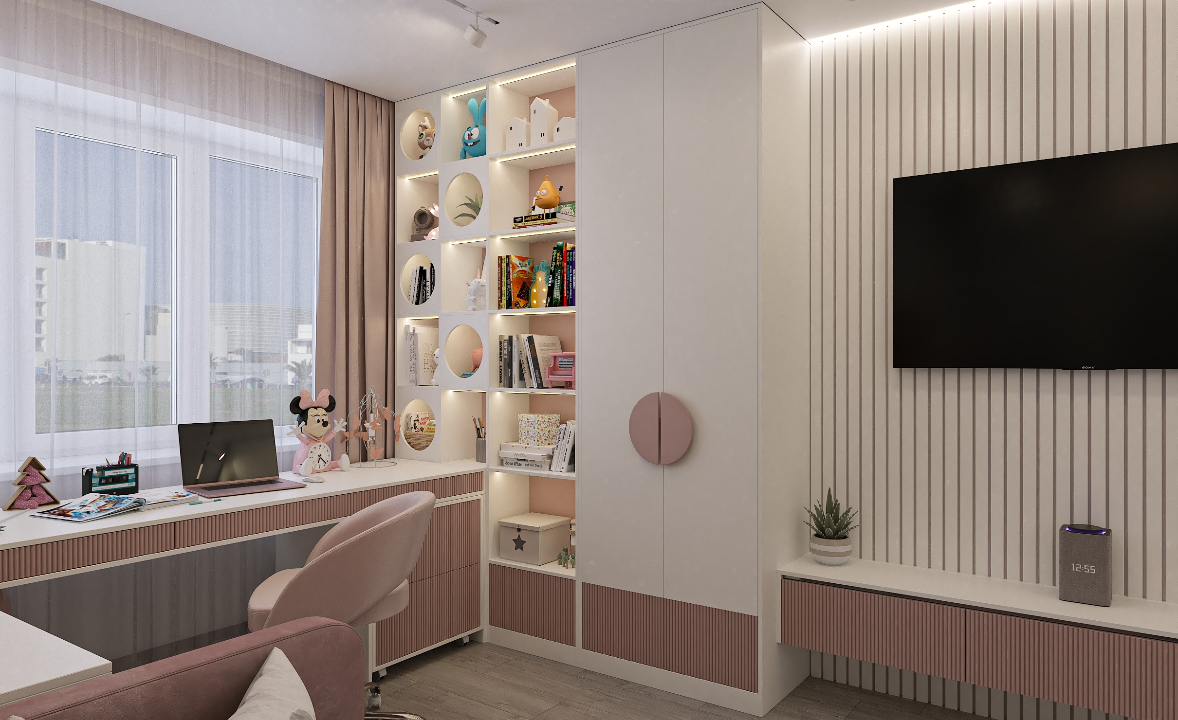 Дизайн интерьера детской комнаты для девочки в Самаре