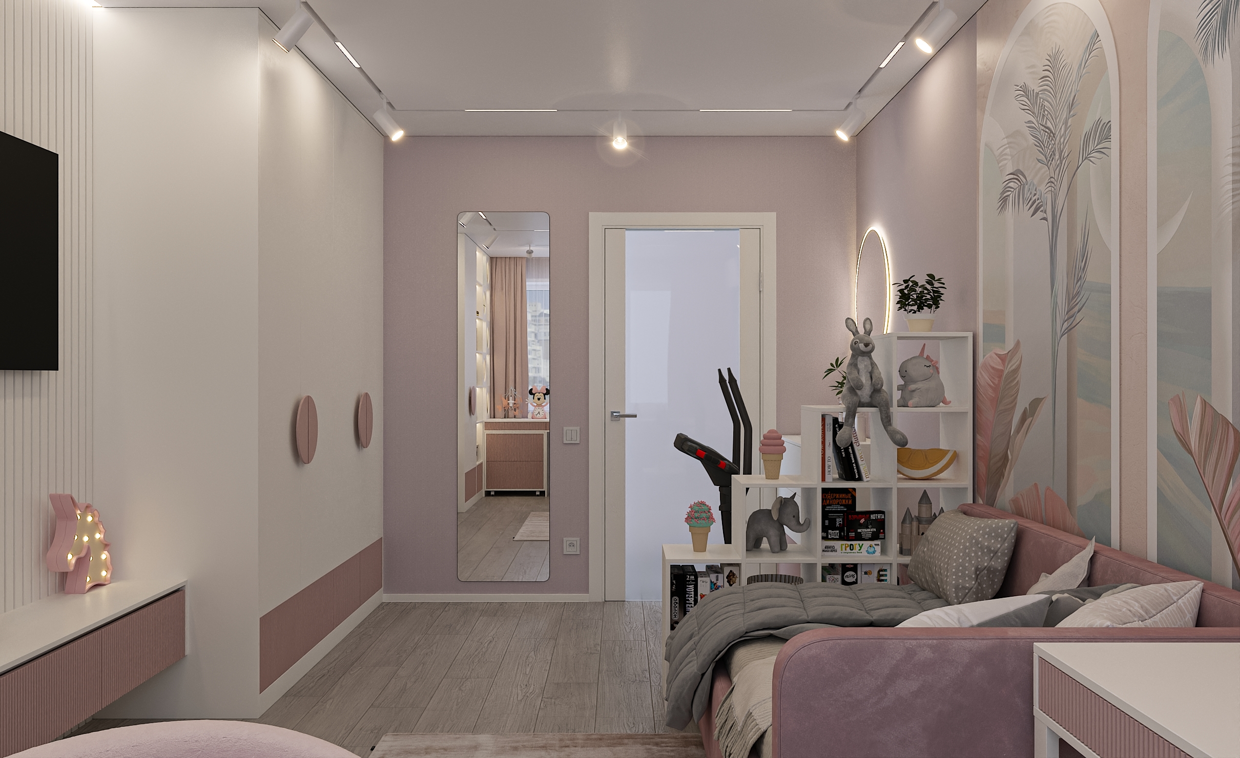 Дизайн интерьера детской комнаты для девочки в Самаре