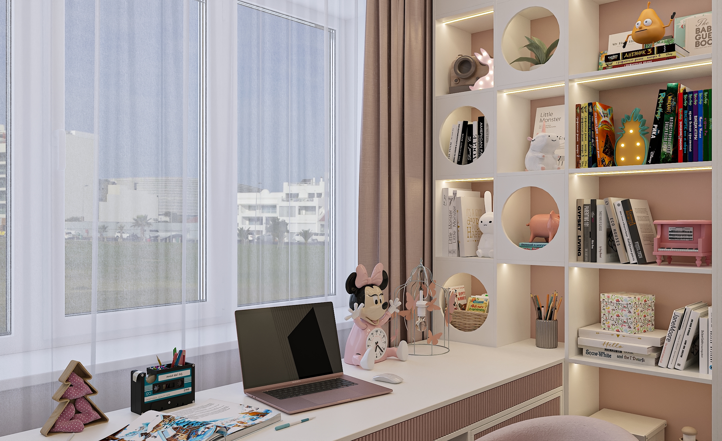 Дизайн интерьера детской комнаты для девочки в Самаре