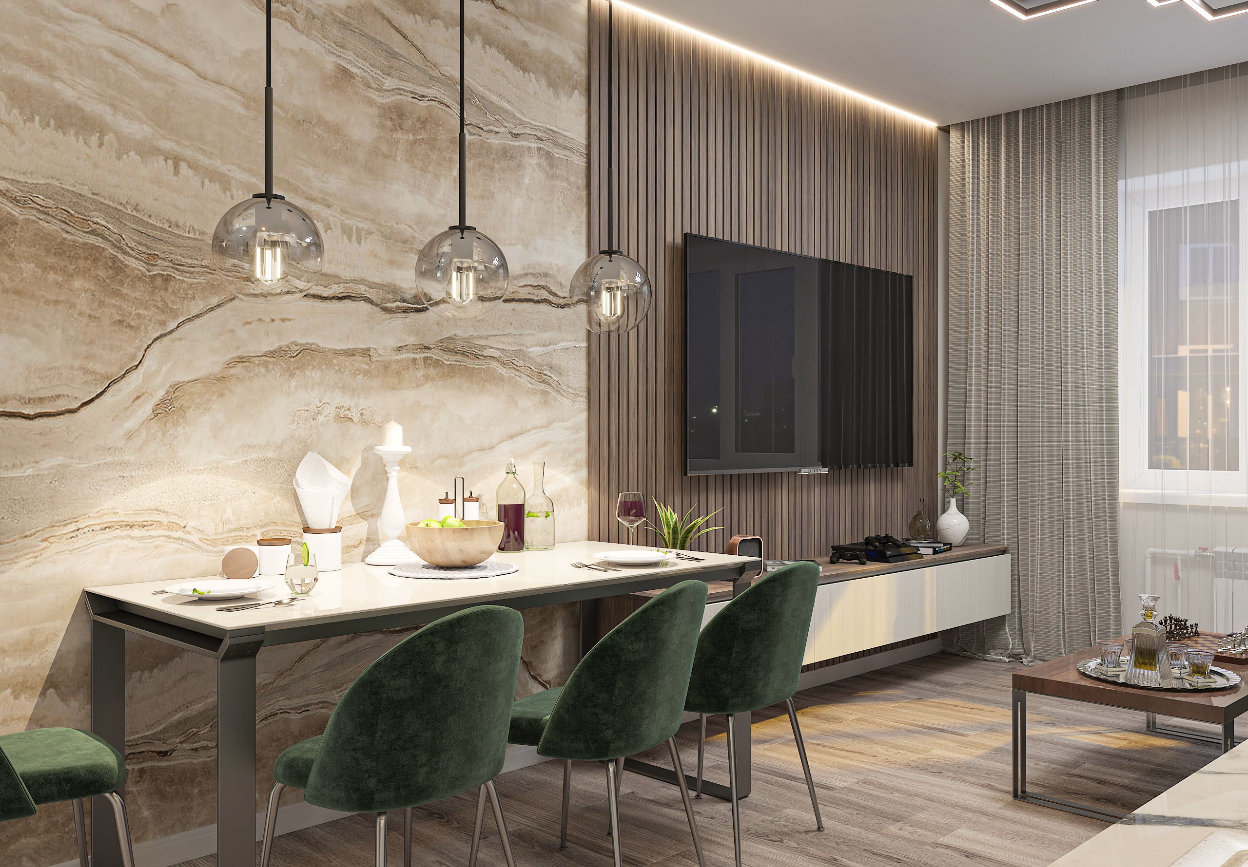 Дизайн-проект двухкомнатной квартиры в ЖК "Мечникова" в Самаре