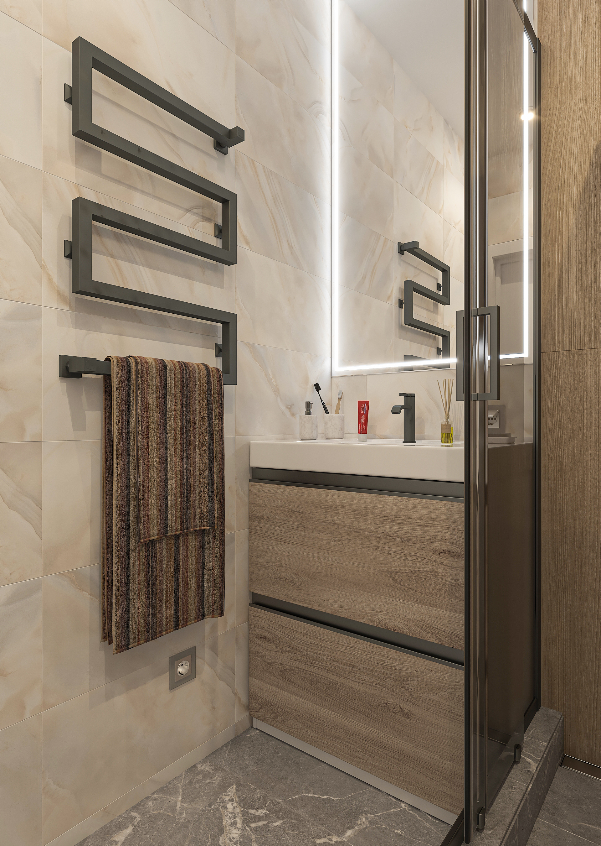 Дизайн-проект двухкомнатной квартиры в ЖК "Мечникова" в Самаре