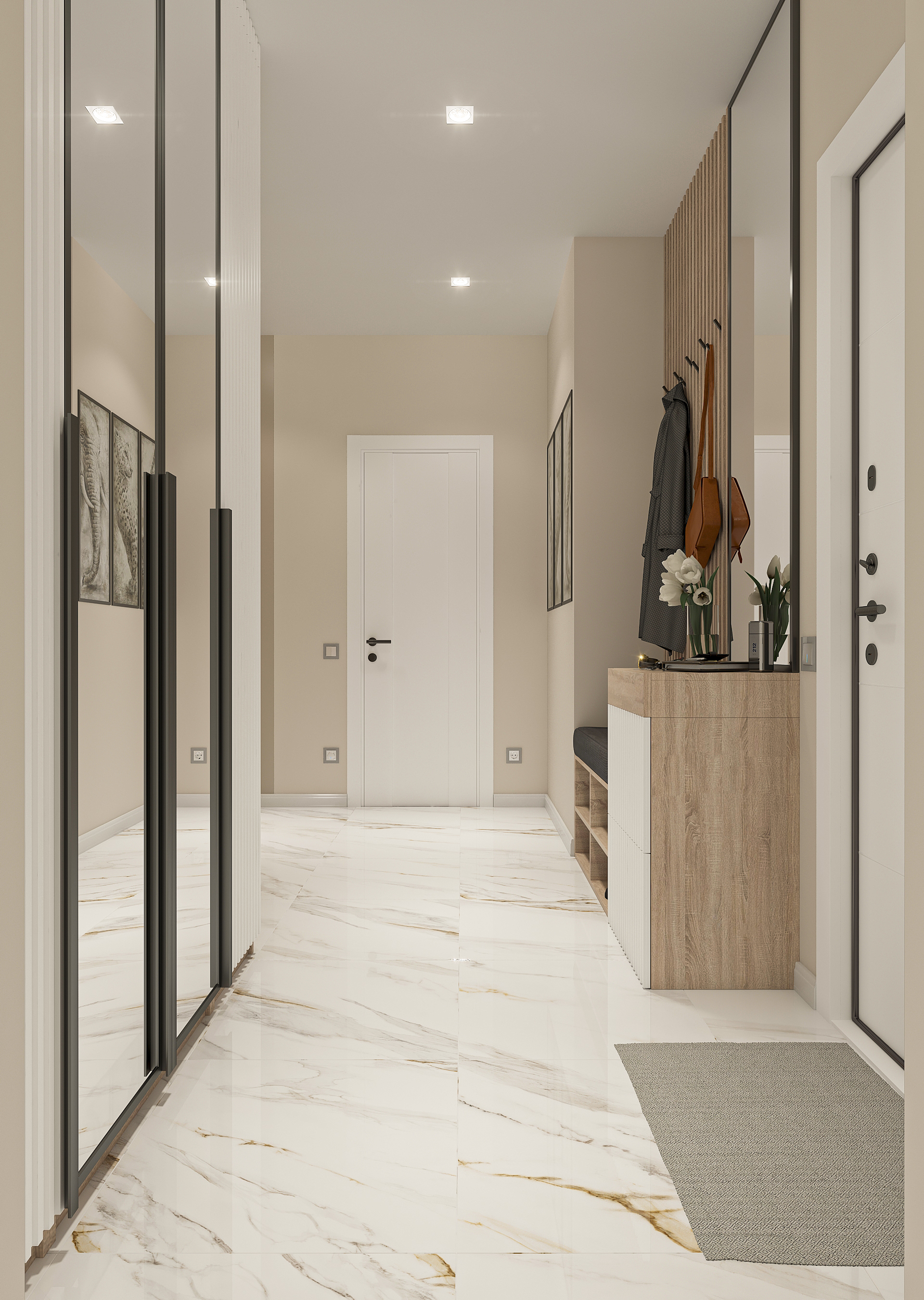 Дизайн-проект двухкомнатной квартиры в ЖК "Мечникова" в Самаре