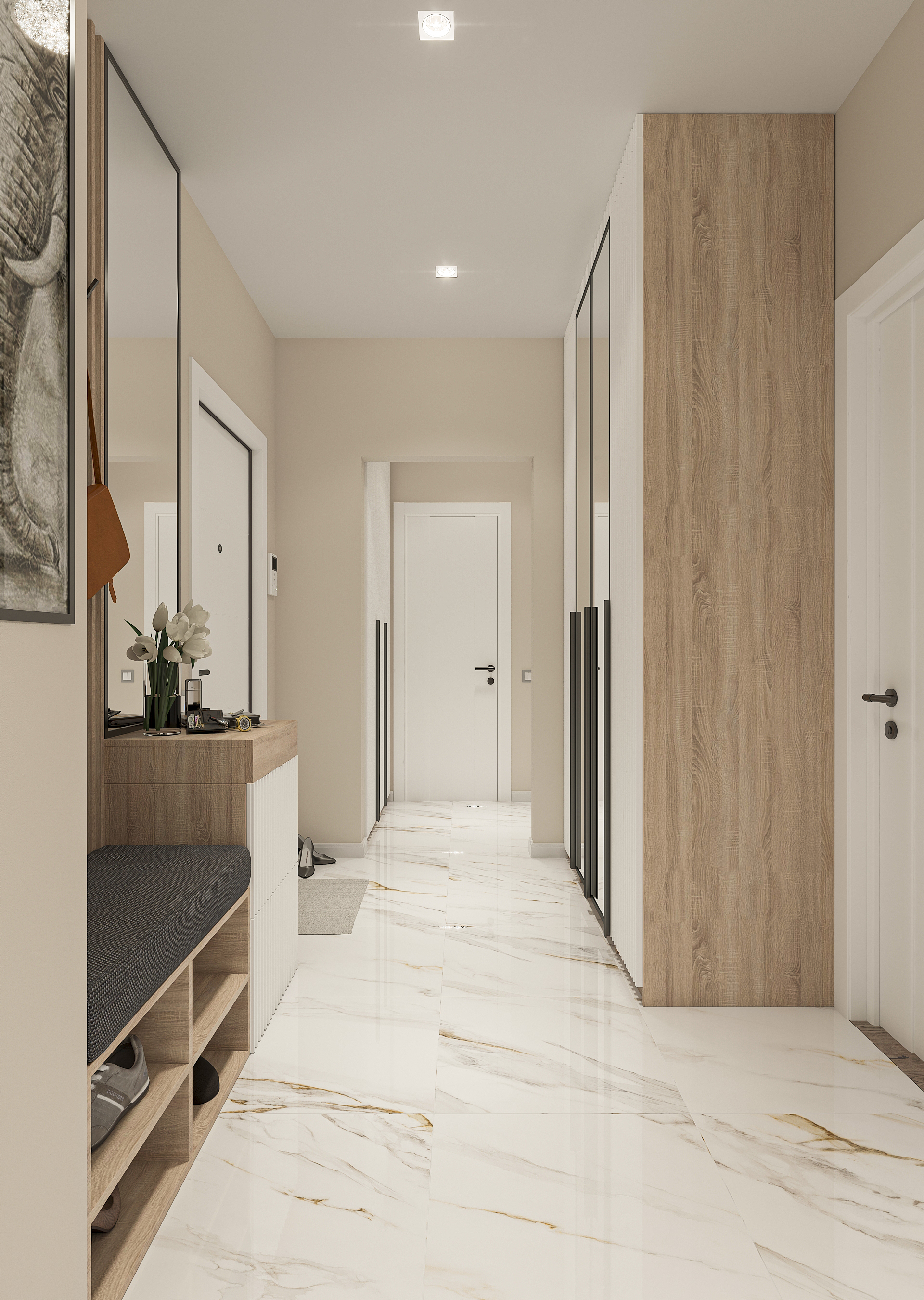 Дизайн-проект двухкомнатной квартиры в ЖК "Мечникова" в Самаре