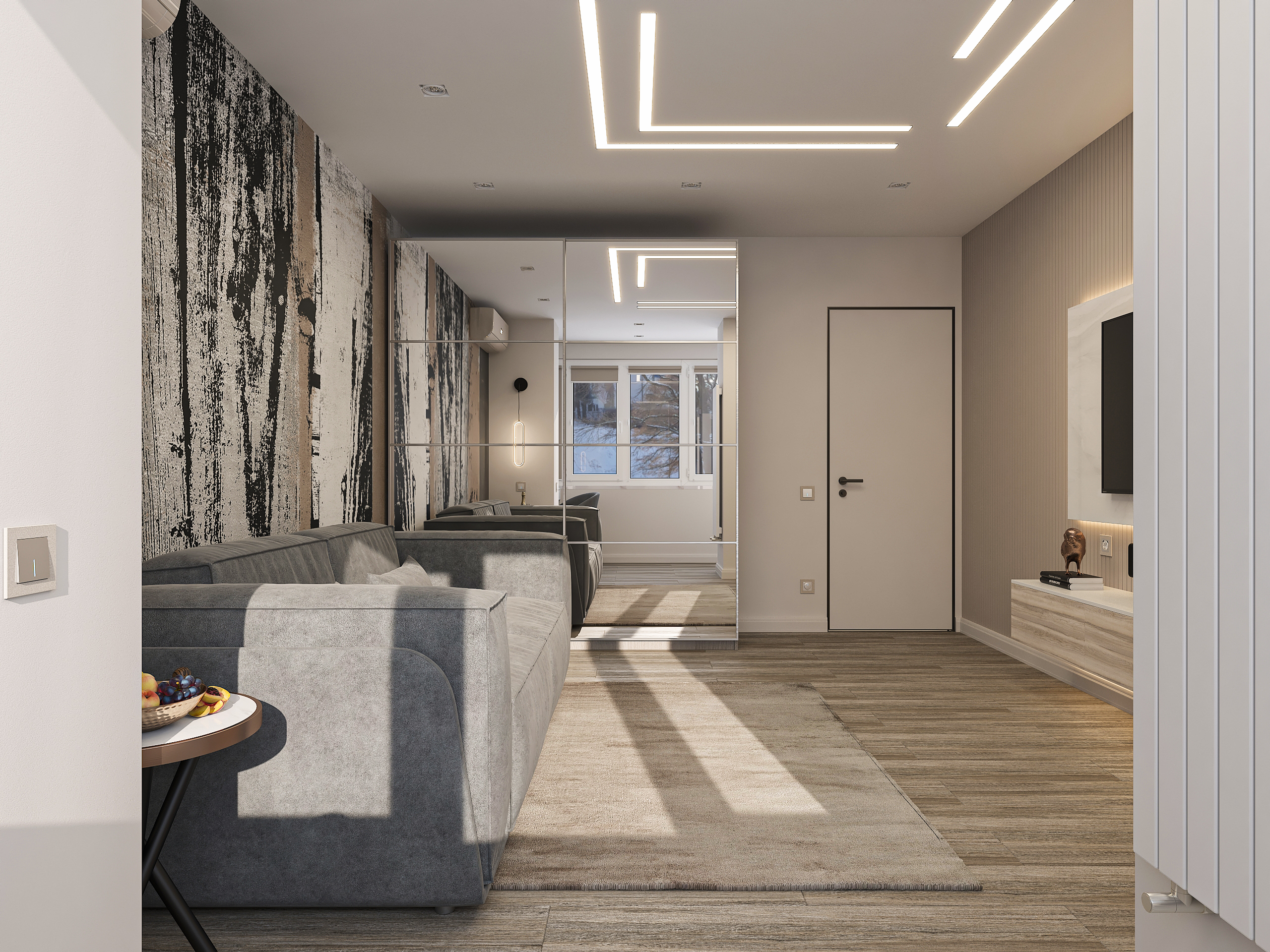 Дизайн интерьера однокомнатной квартиры для холостяка в Самаре