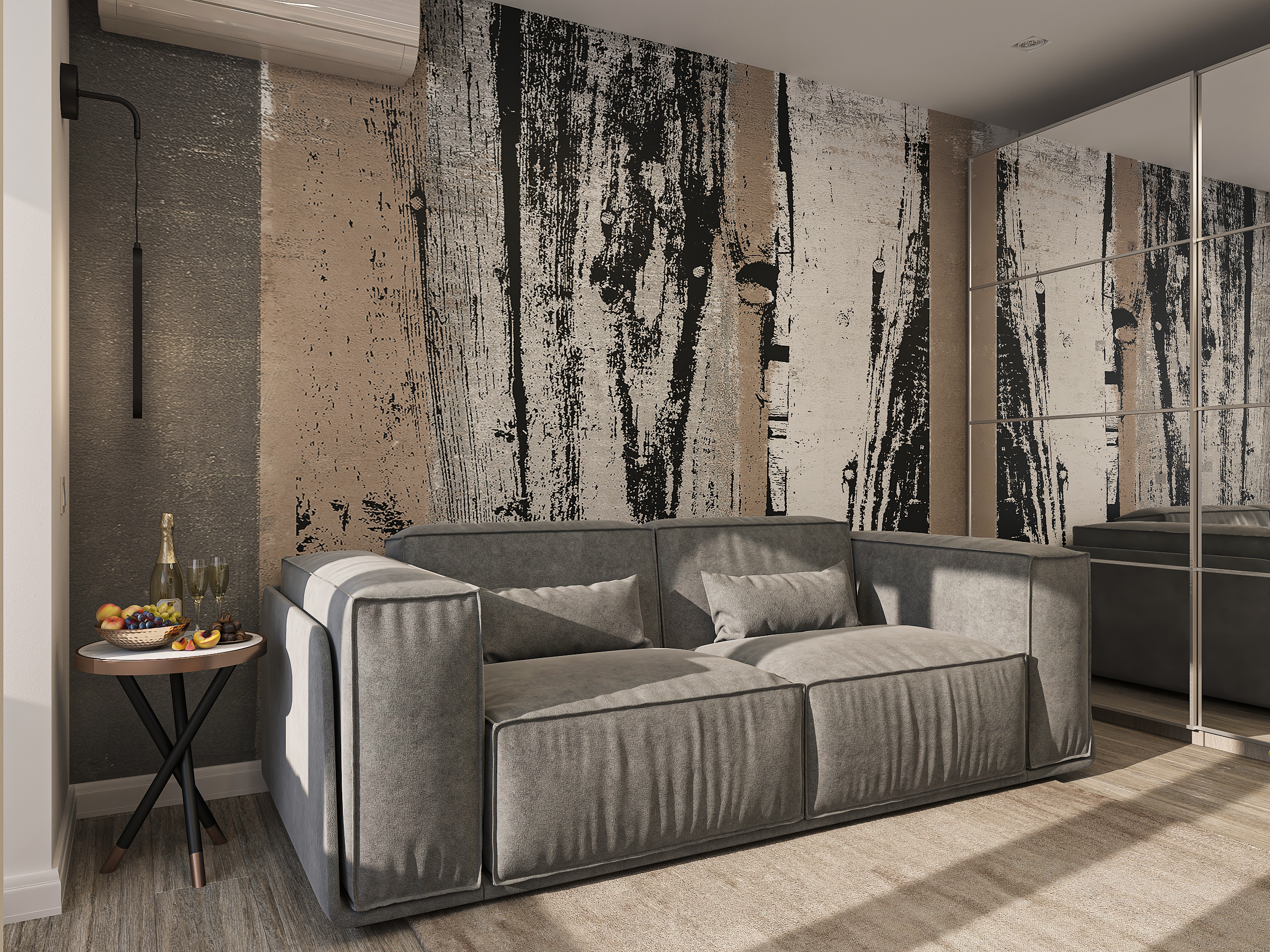 Дизайн интерьера однокомнатной квартиры для холостяка в Самаре