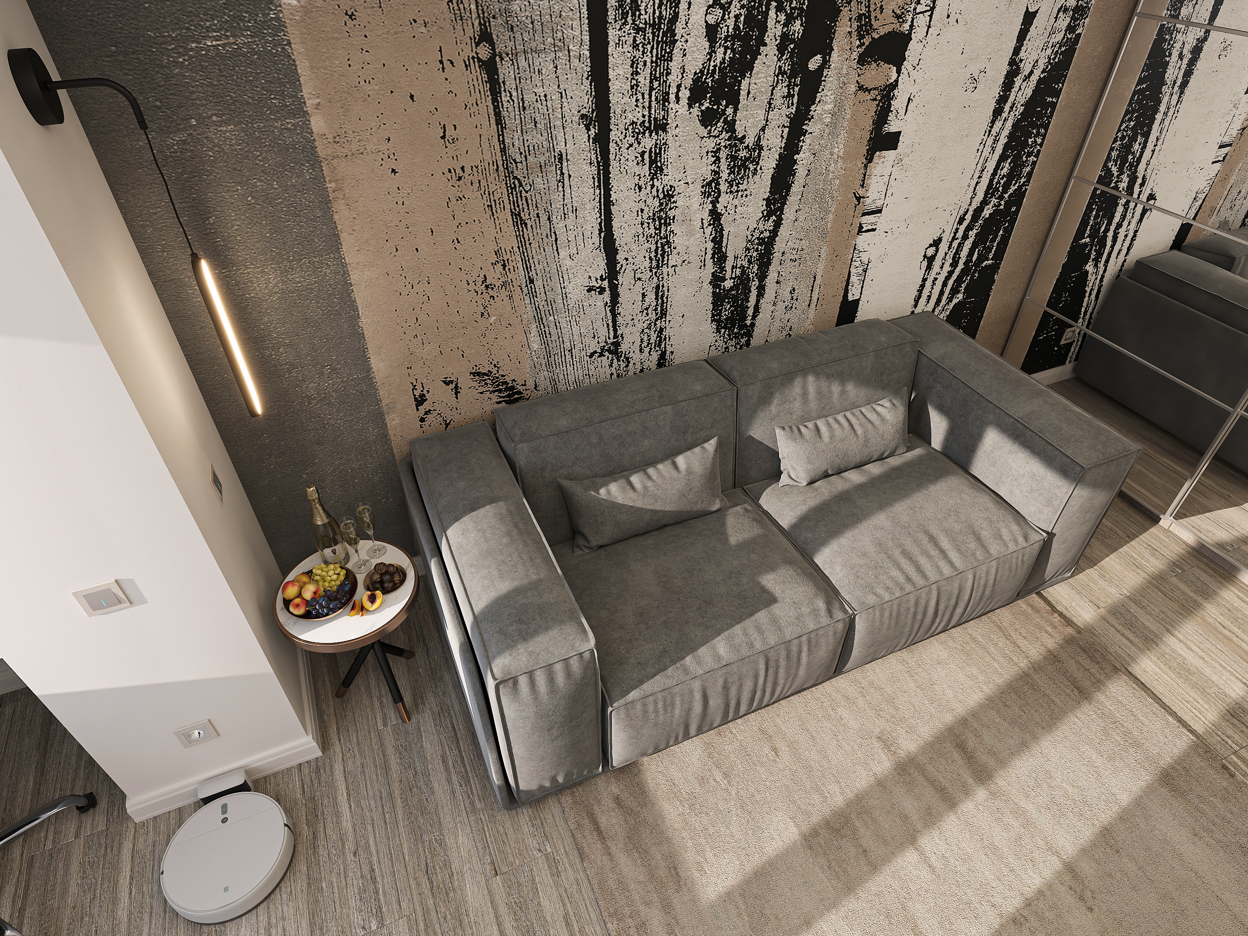 Дизайн интерьера однокомнатной квартиры для холостяка в Самаре