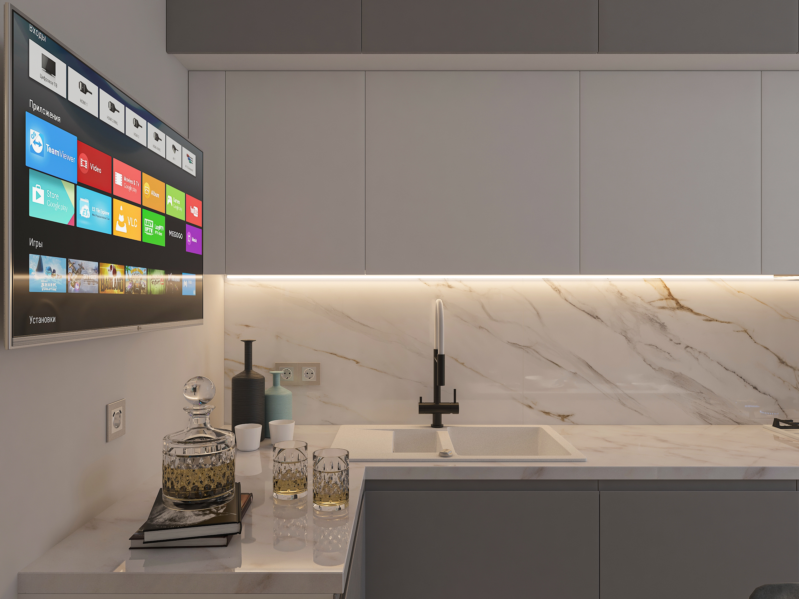 Дизайн интерьера однокомнатной квартиры для холостяка в Самаре