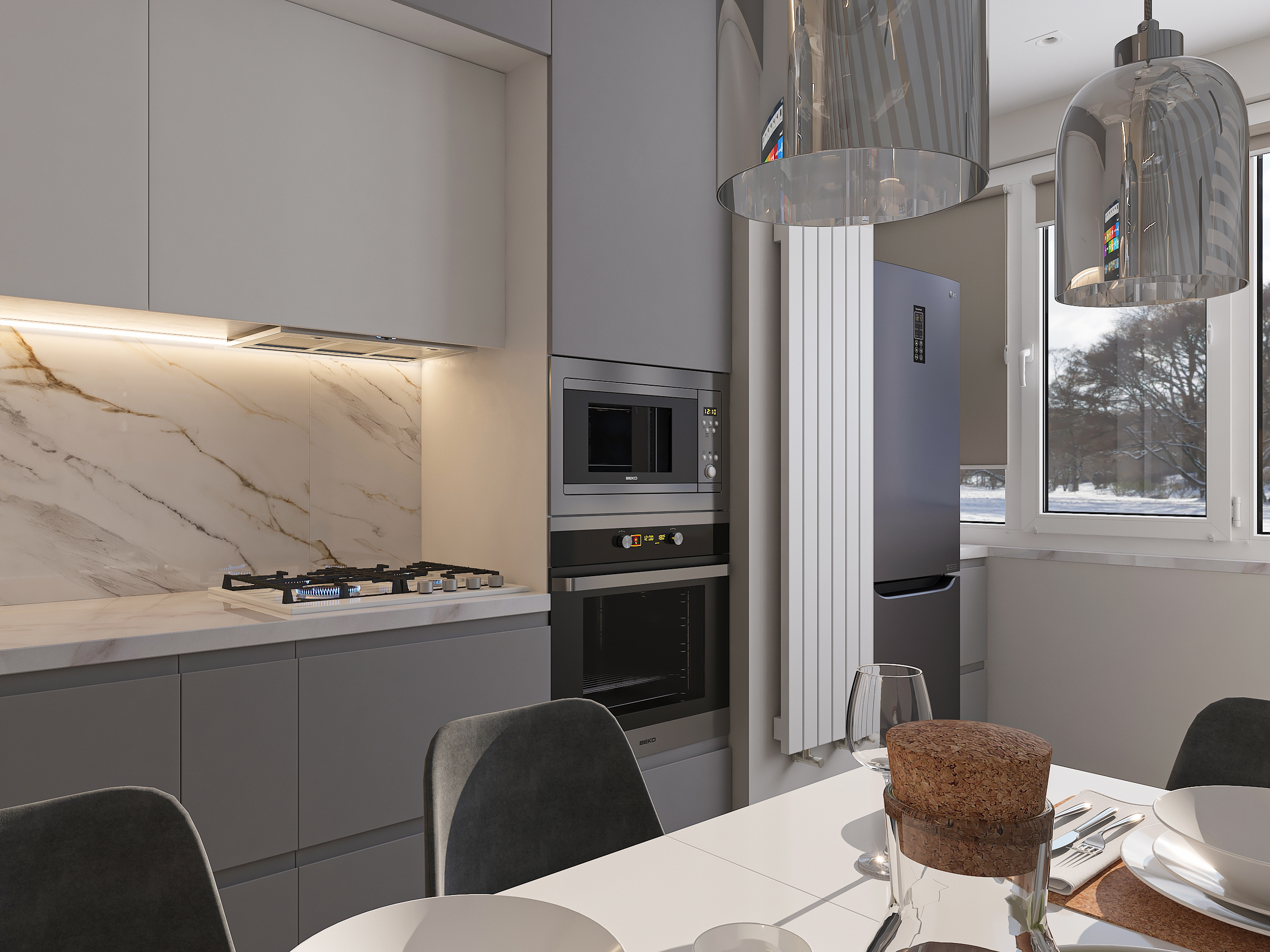 Дизайн интерьера однокомнатной квартиры для холостяка в Самаре