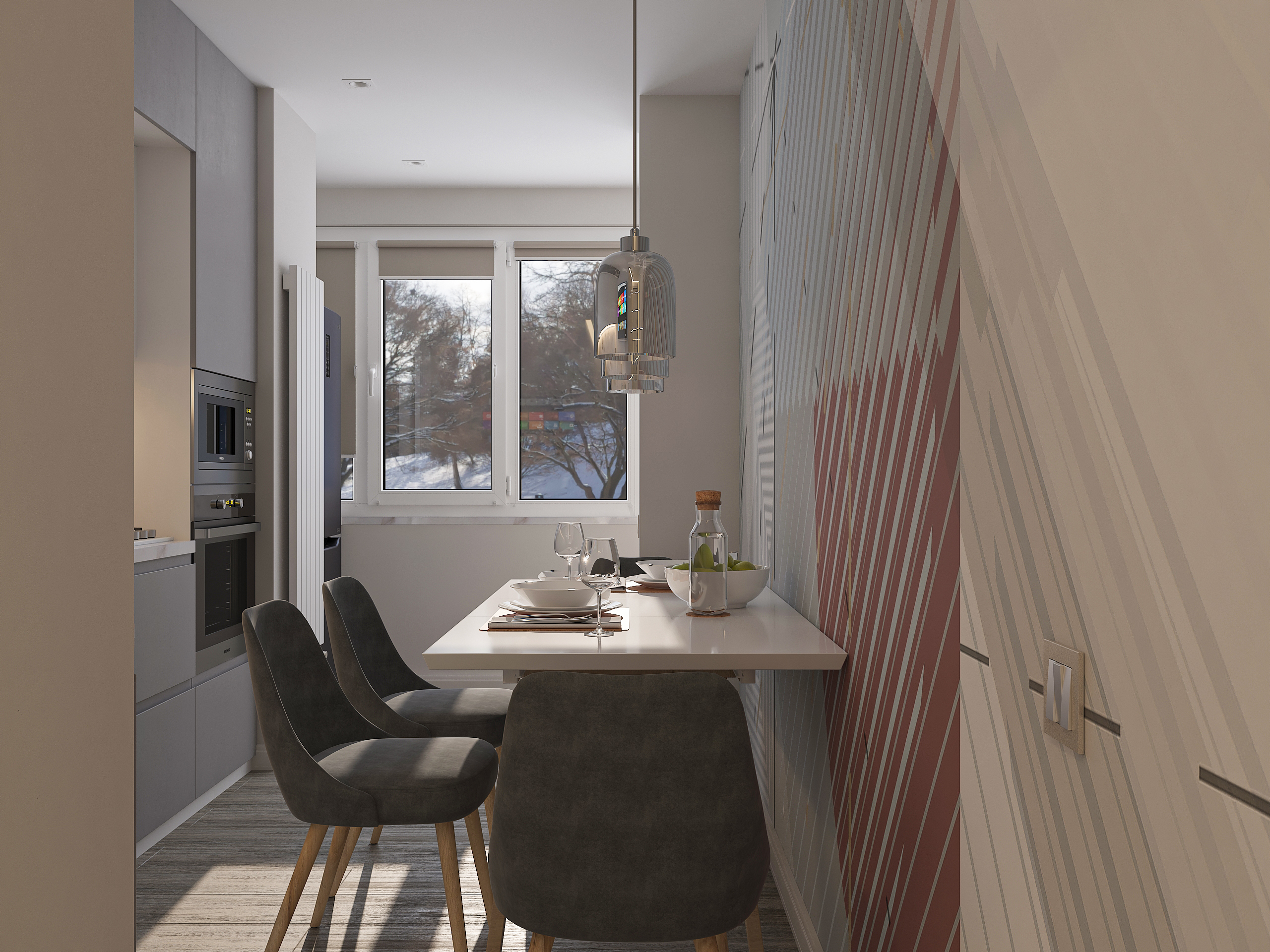 Дизайн интерьера однокомнатной квартиры для холостяка в Самаре