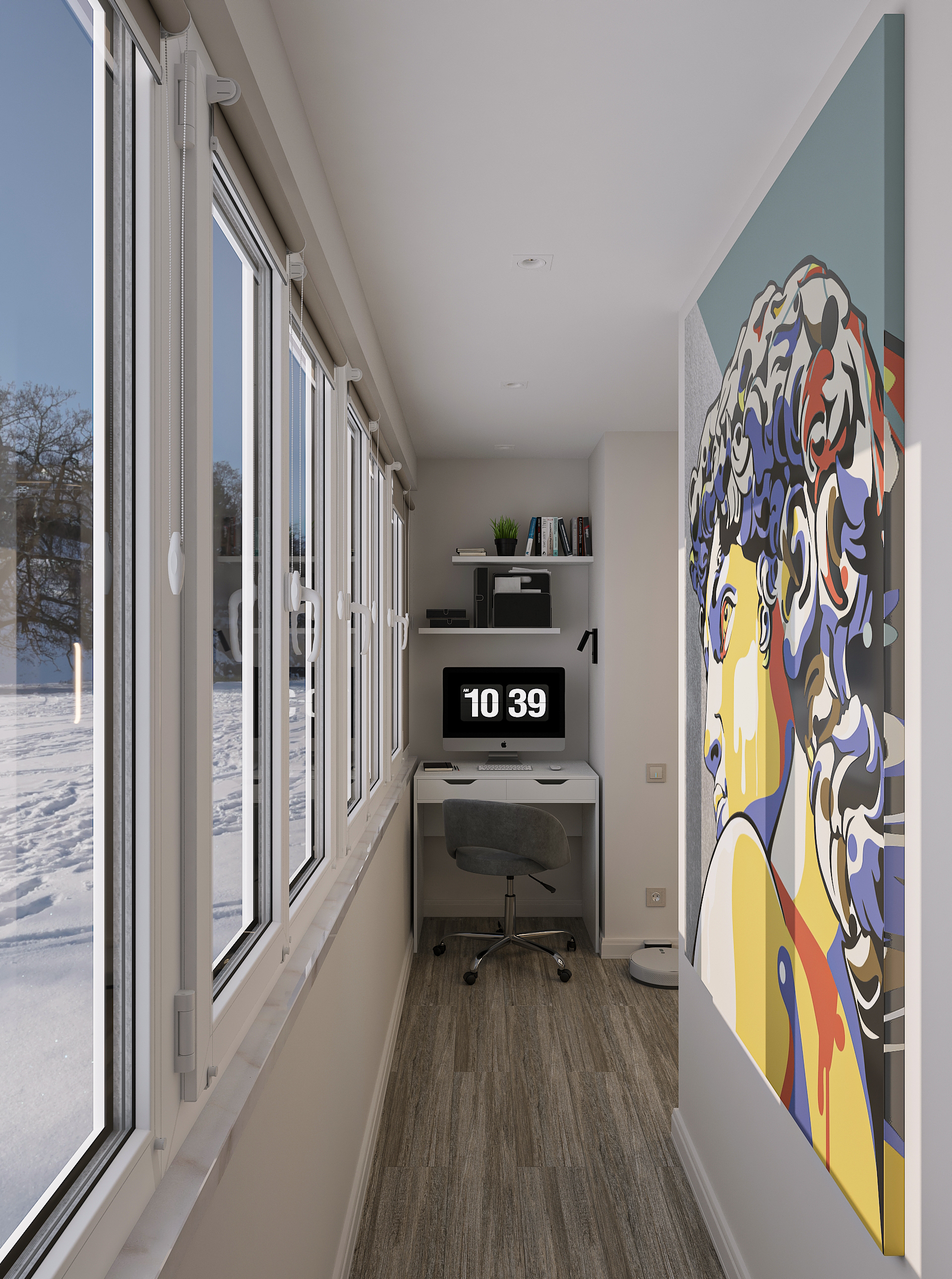 Дизайн интерьера однокомнатной квартиры для холостяка в Самаре