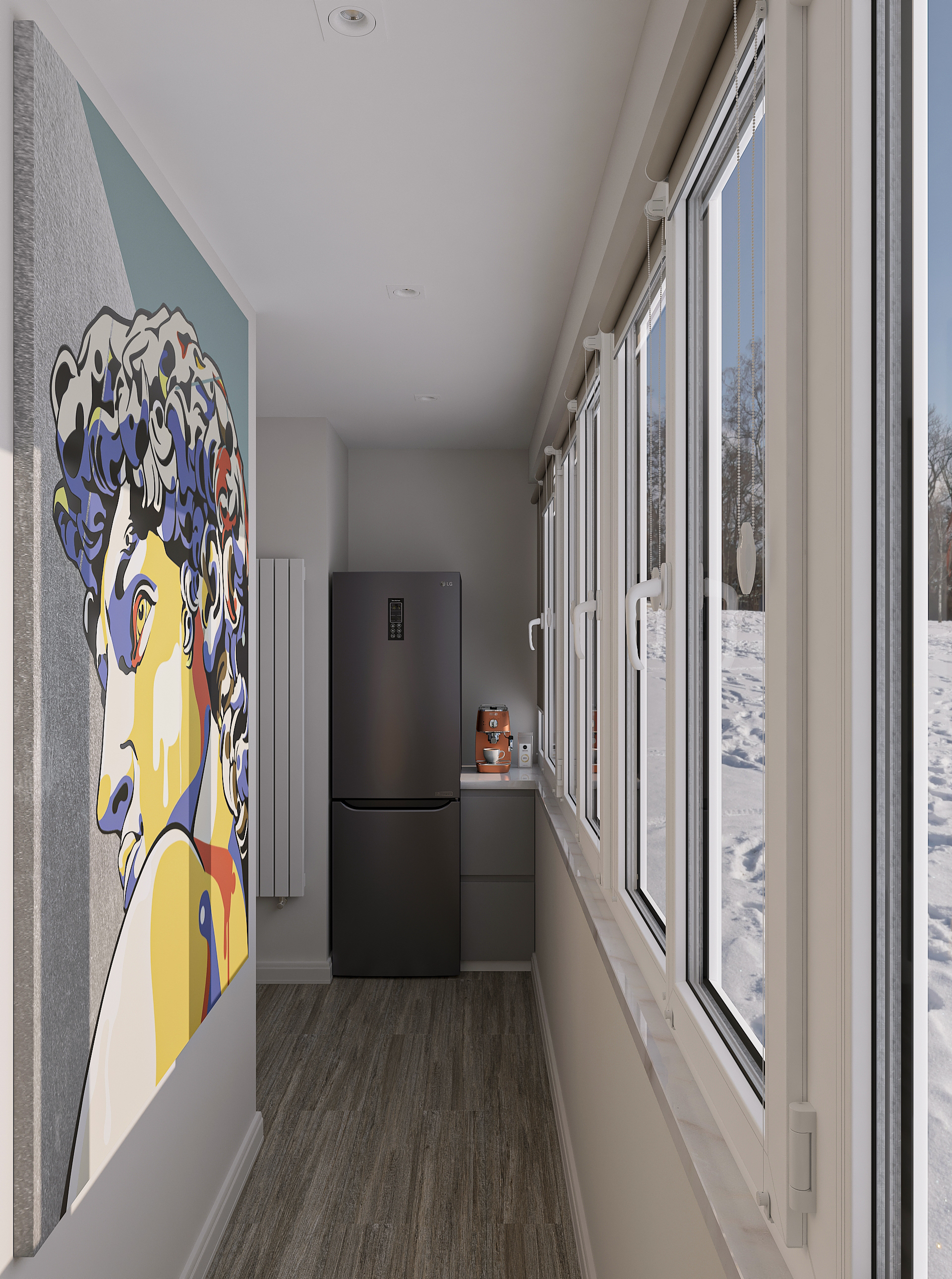 Дизайн интерьера однокомнатной квартиры для холостяка в Самаре