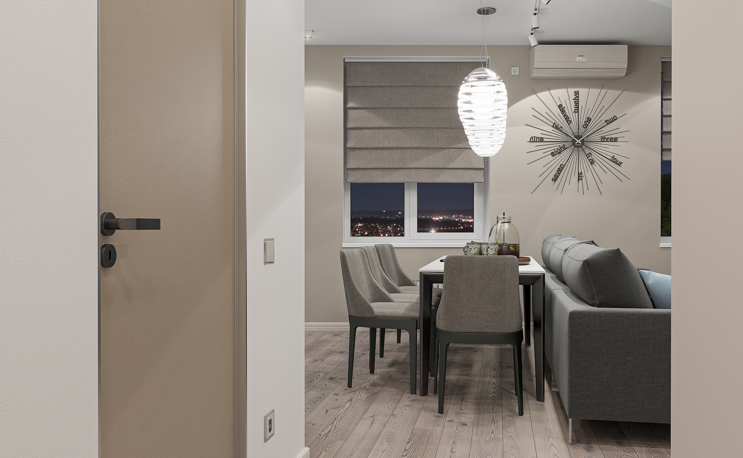 Дизайн интерьера двухкомнатной квартиры в ЖК «Твинс». в Самаре