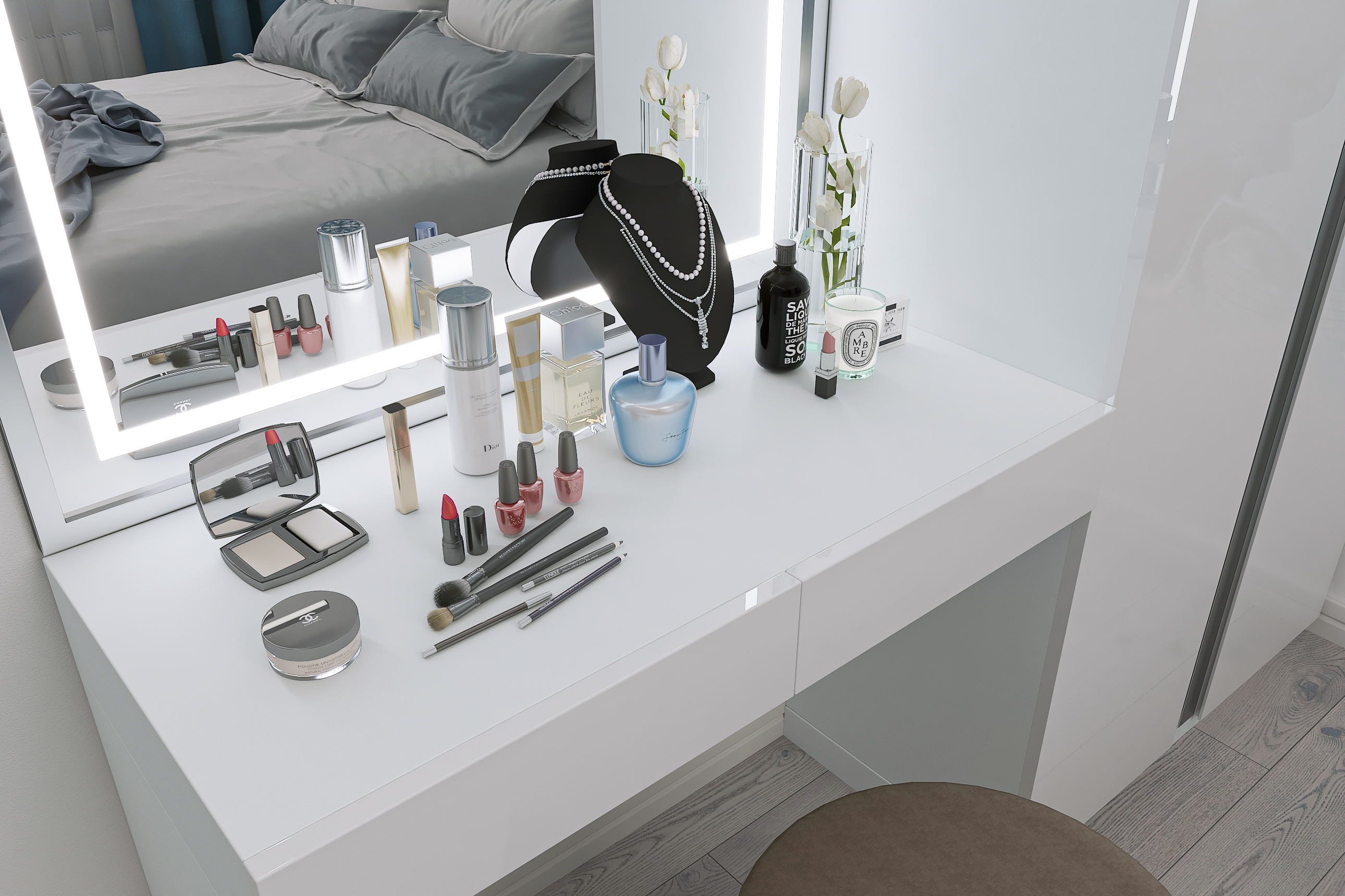 Дизайн интерьера двухкомнатной квартиры в ЖК «Твинс». в Самаре