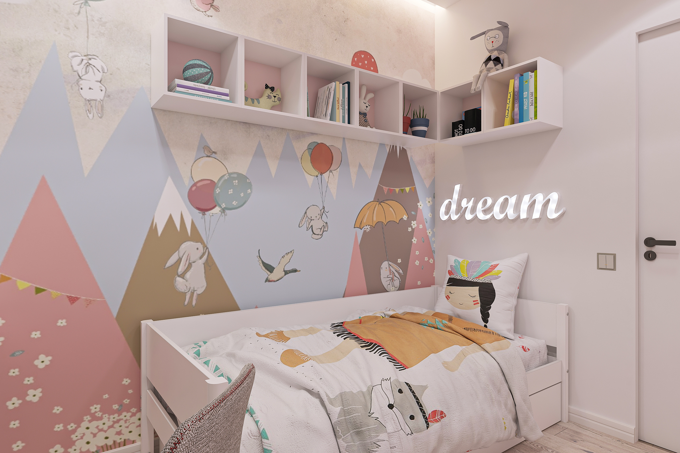 Дизайн интерьера двухкомнатной квартиры в ЖК «Твинс». в Самаре