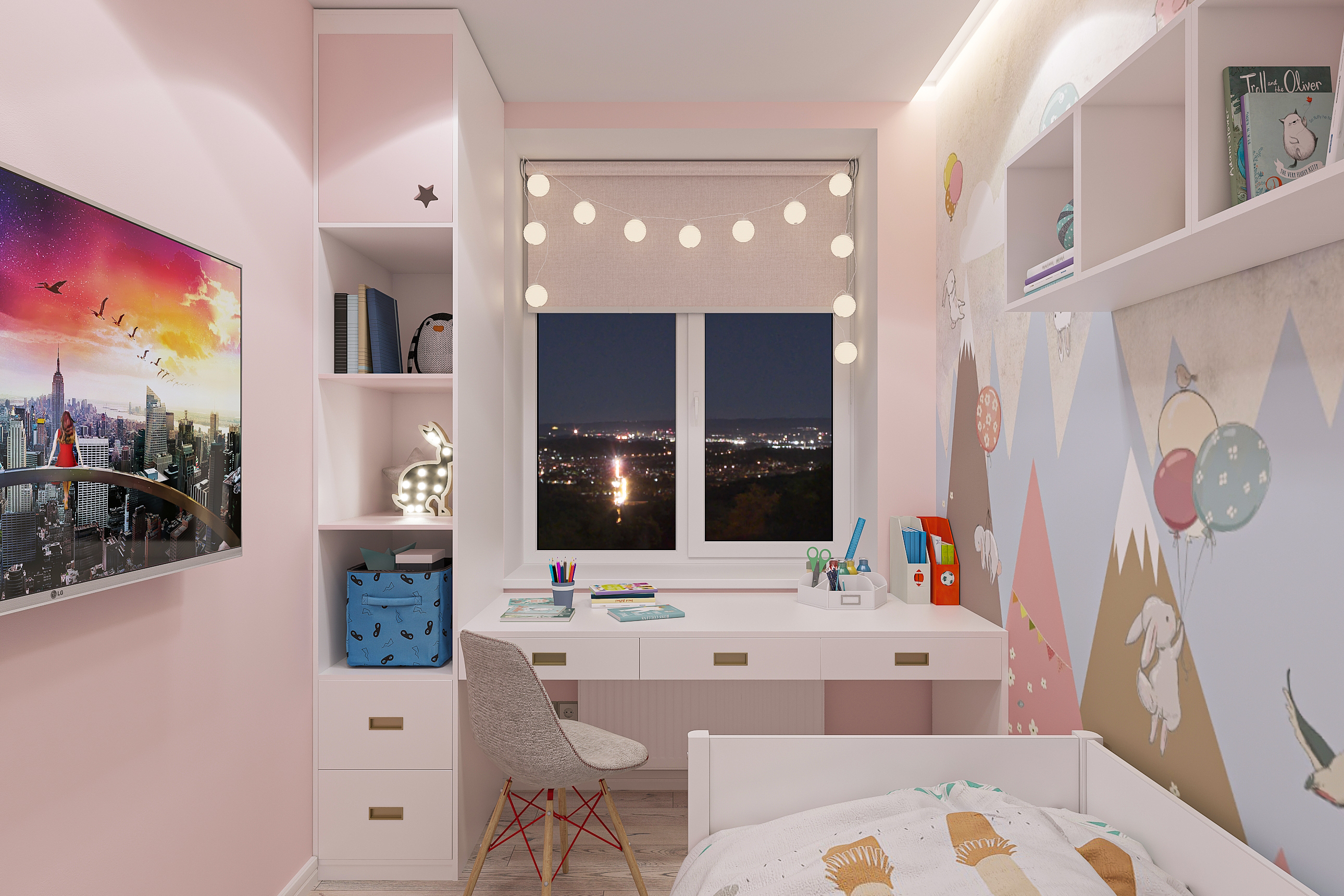 Дизайн интерьера двухкомнатной квартиры в ЖК «Твинс». в Самаре