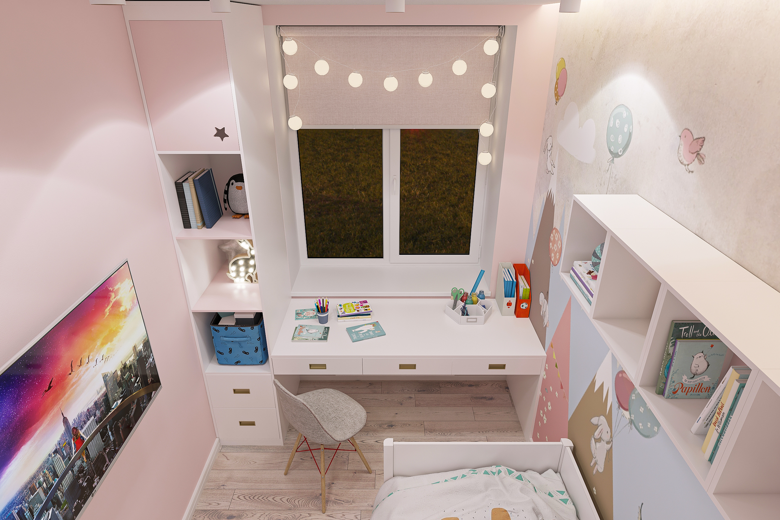 Дизайн интерьера двухкомнатной квартиры в ЖК «Твинс». в Самаре