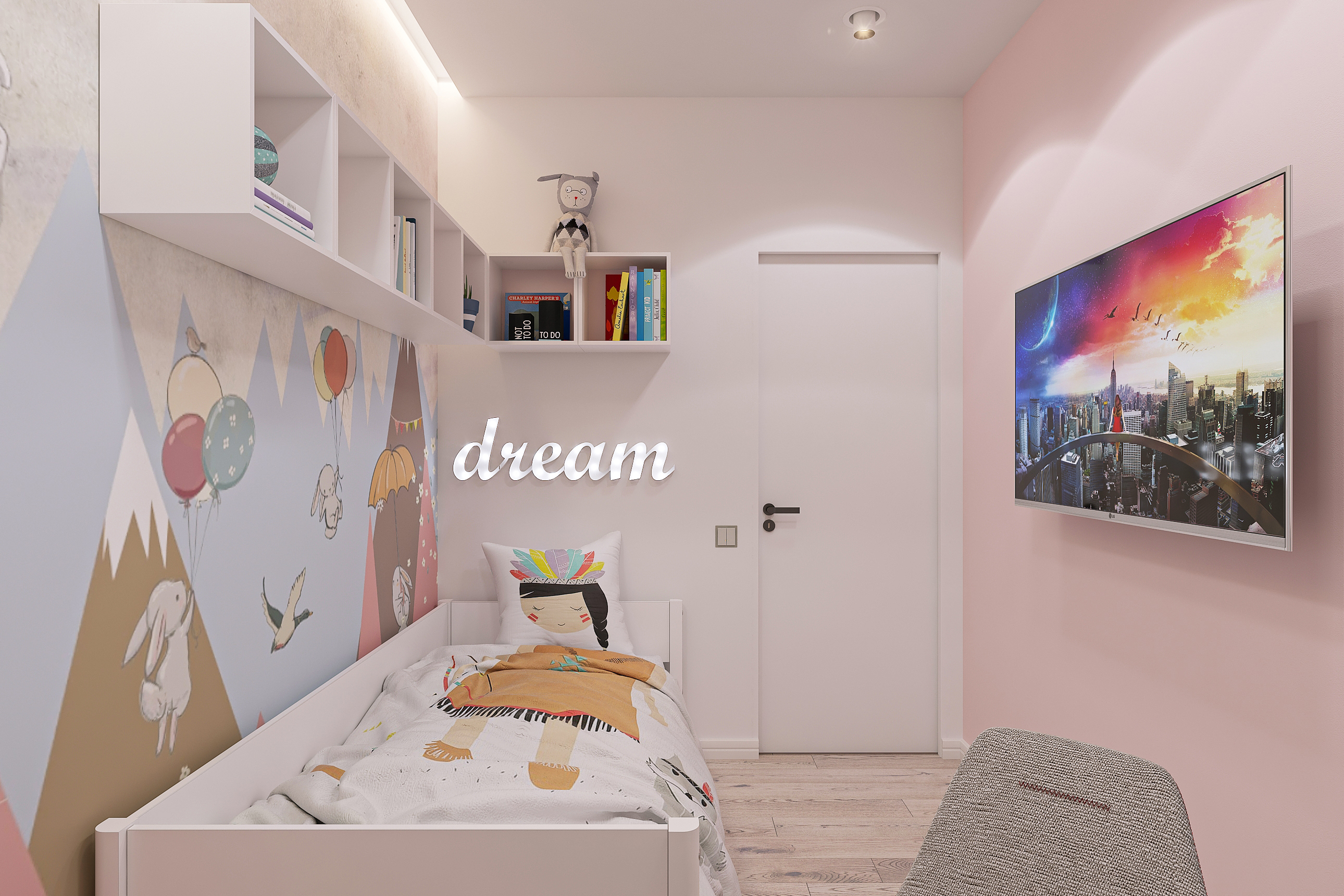 Дизайн интерьера двухкомнатной квартиры в ЖК «Твинс». в Самаре