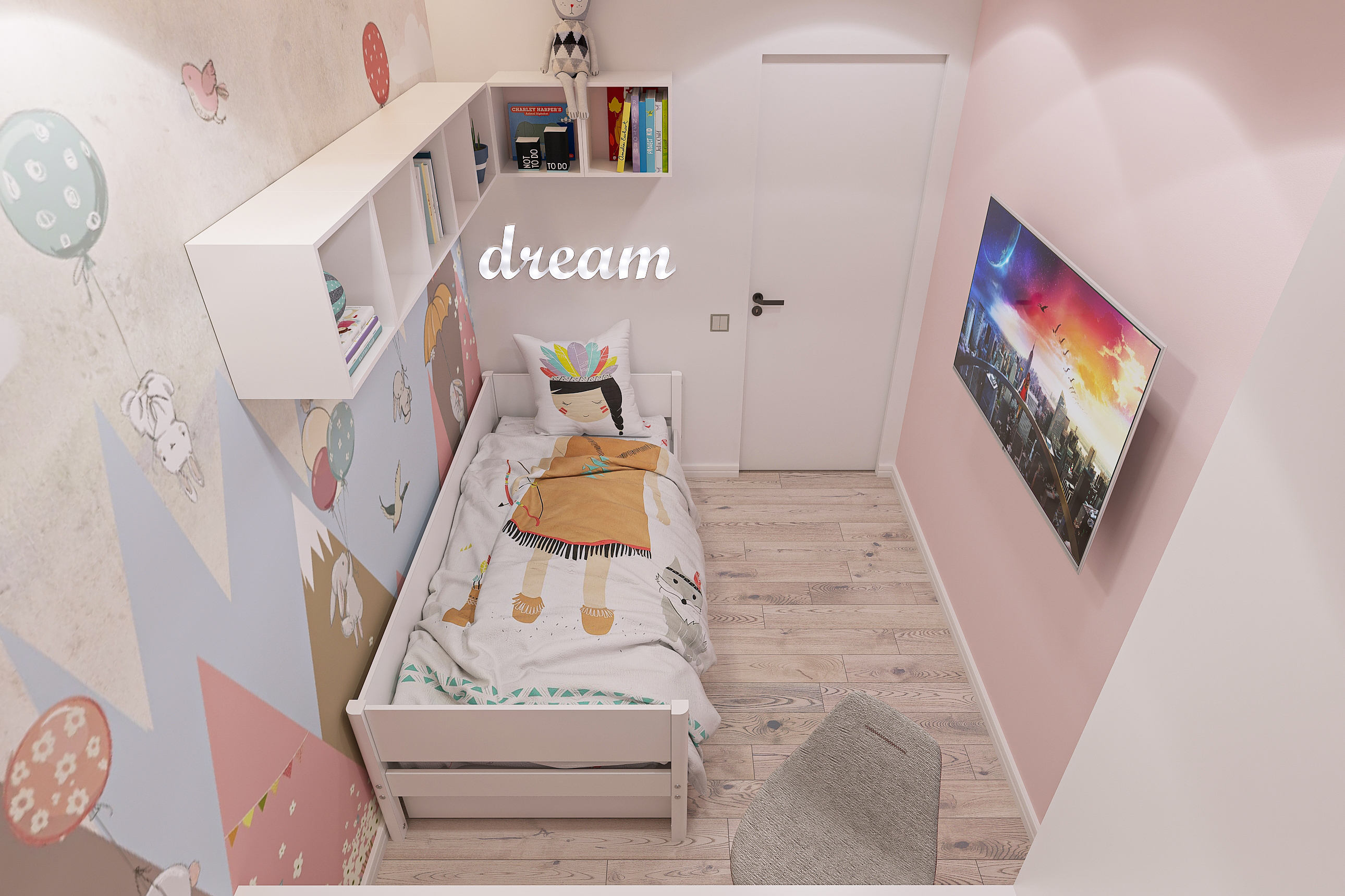 Дизайн интерьера двухкомнатной квартиры в ЖК «Твинс». в Самаре