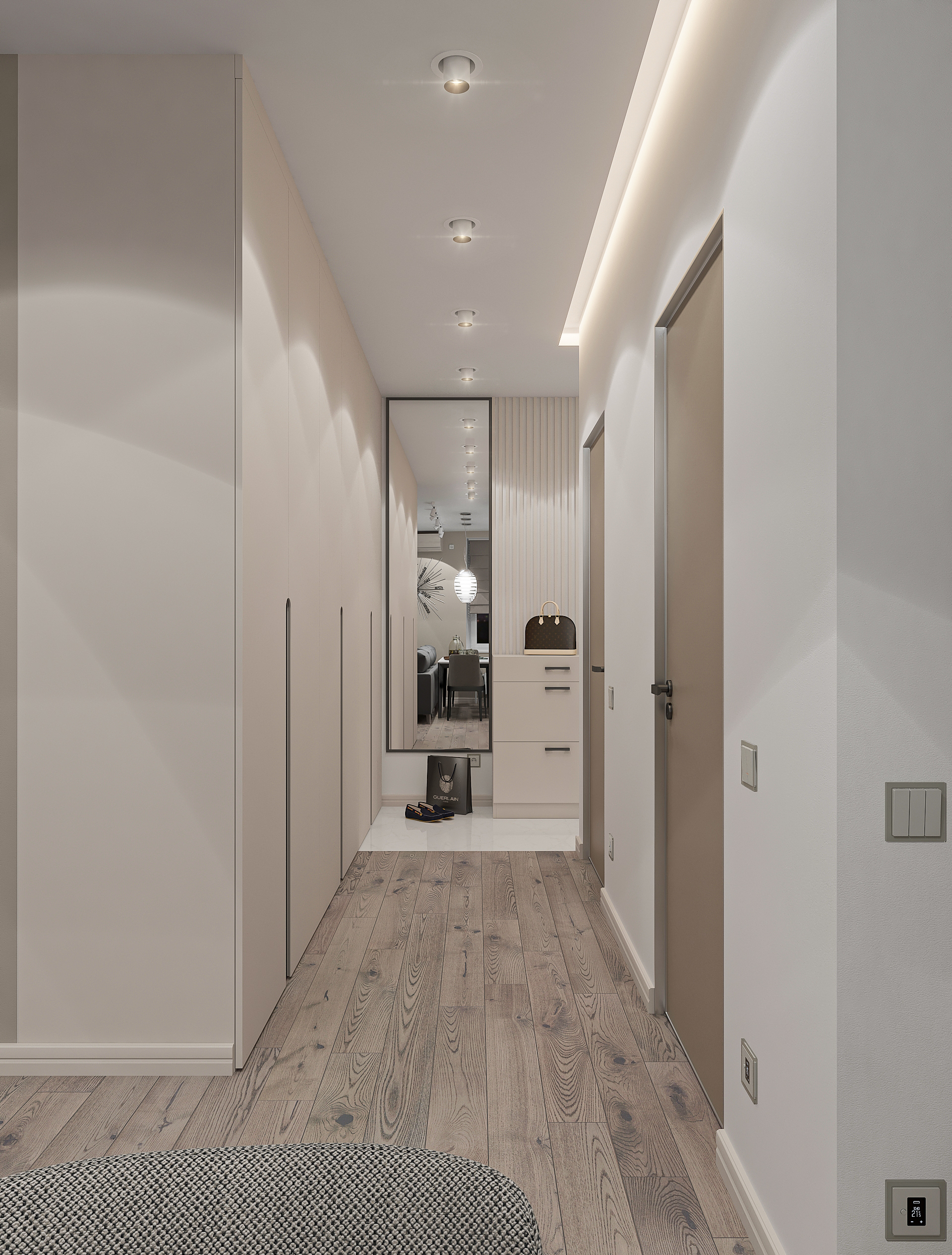 Дизайн интерьера двухкомнатной квартиры в ЖК «Твинс». в Самаре