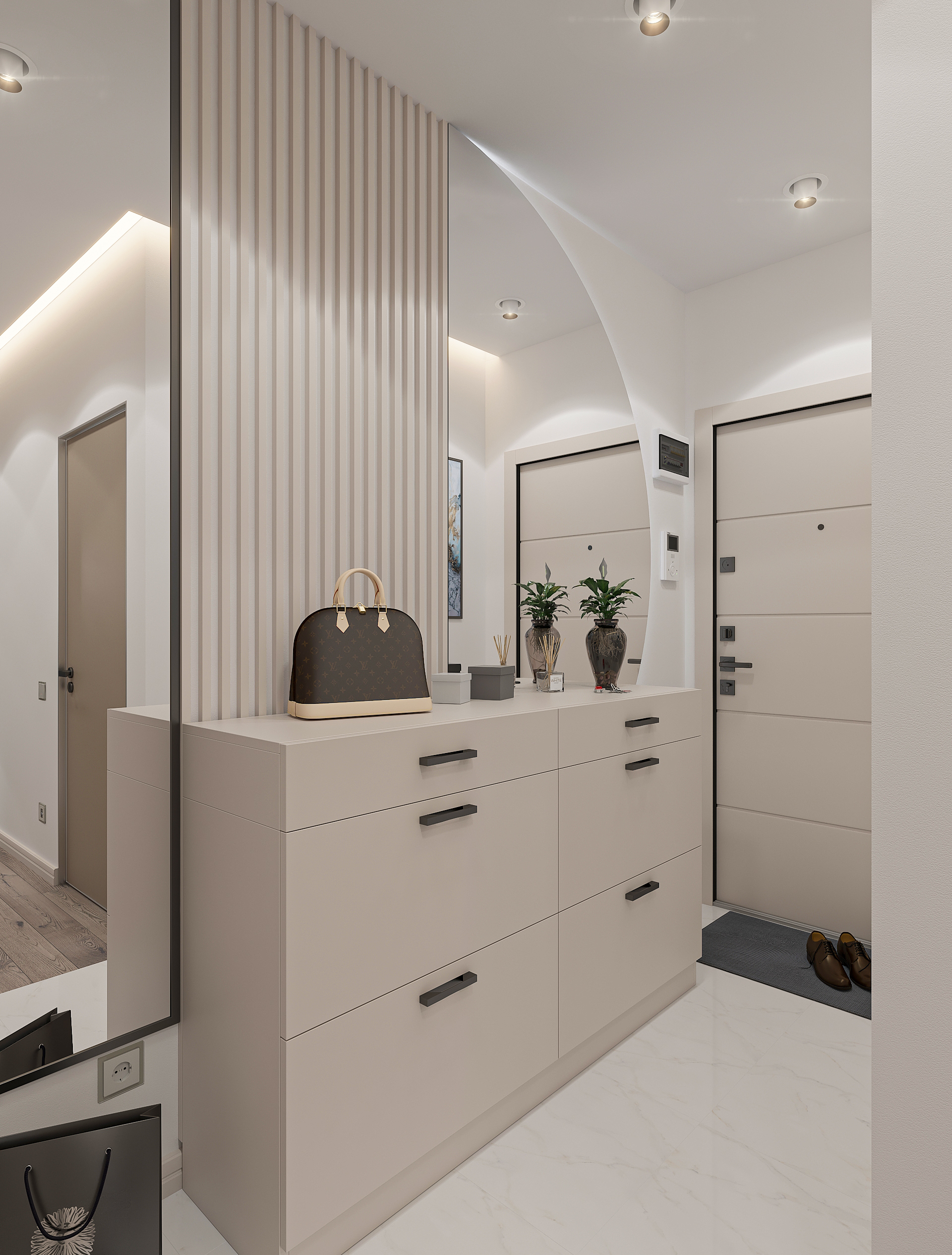 Дизайн интерьера двухкомнатной квартиры в ЖК «Твинс». в Самаре