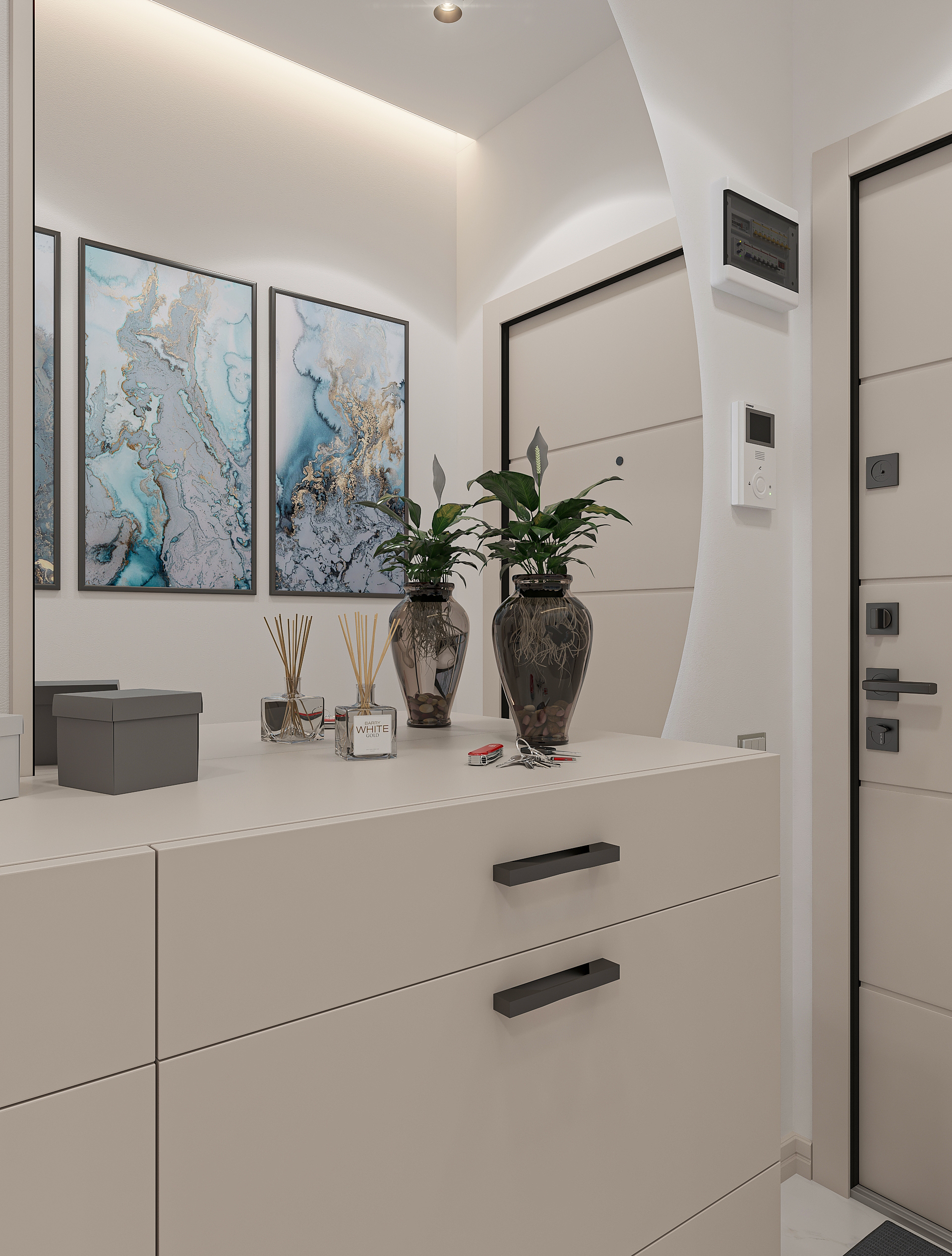 Дизайн интерьера двухкомнатной квартиры в ЖК «Твинс». в Самаре