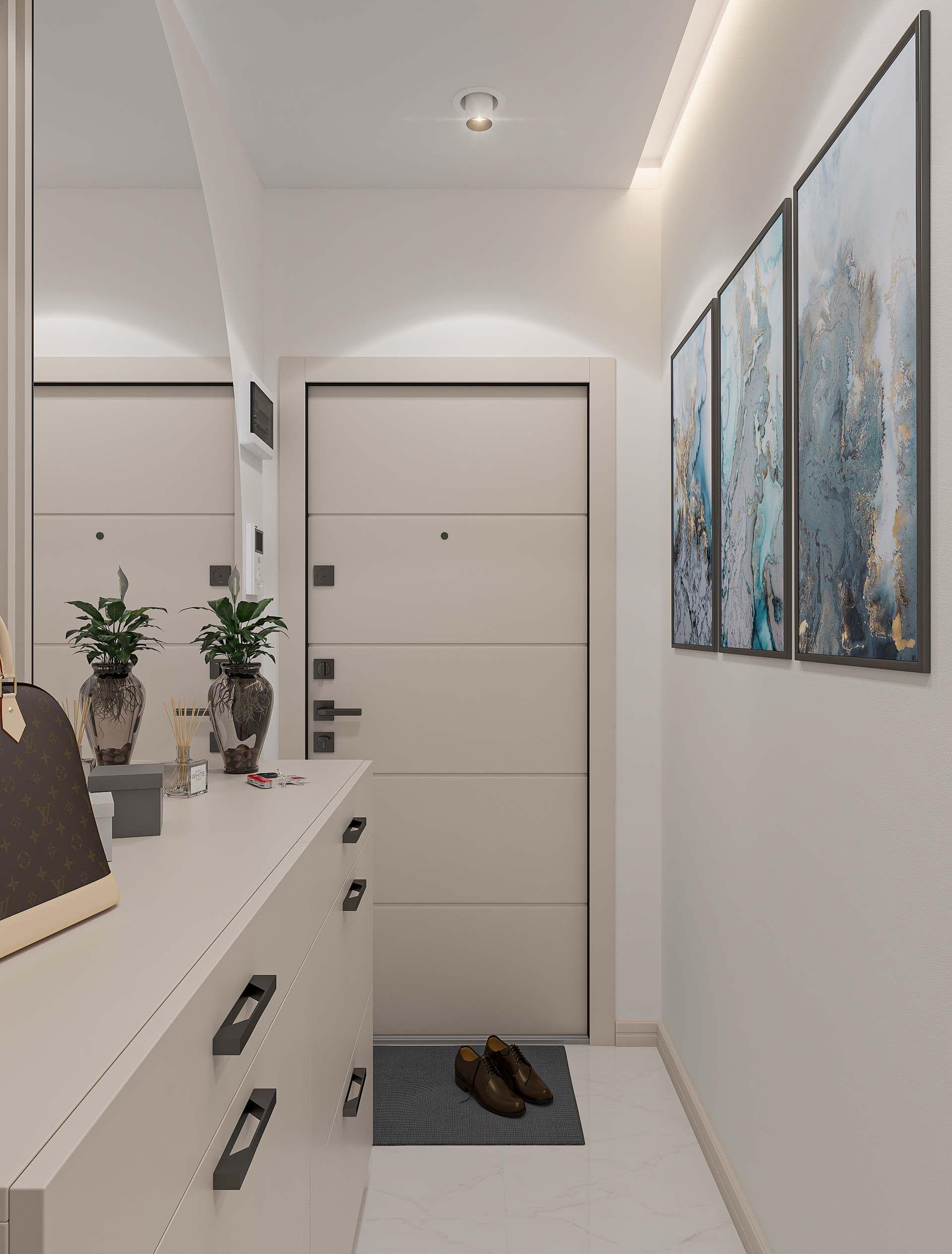 Дизайн интерьера двухкомнатной квартиры в ЖК «Твинс». в Самаре