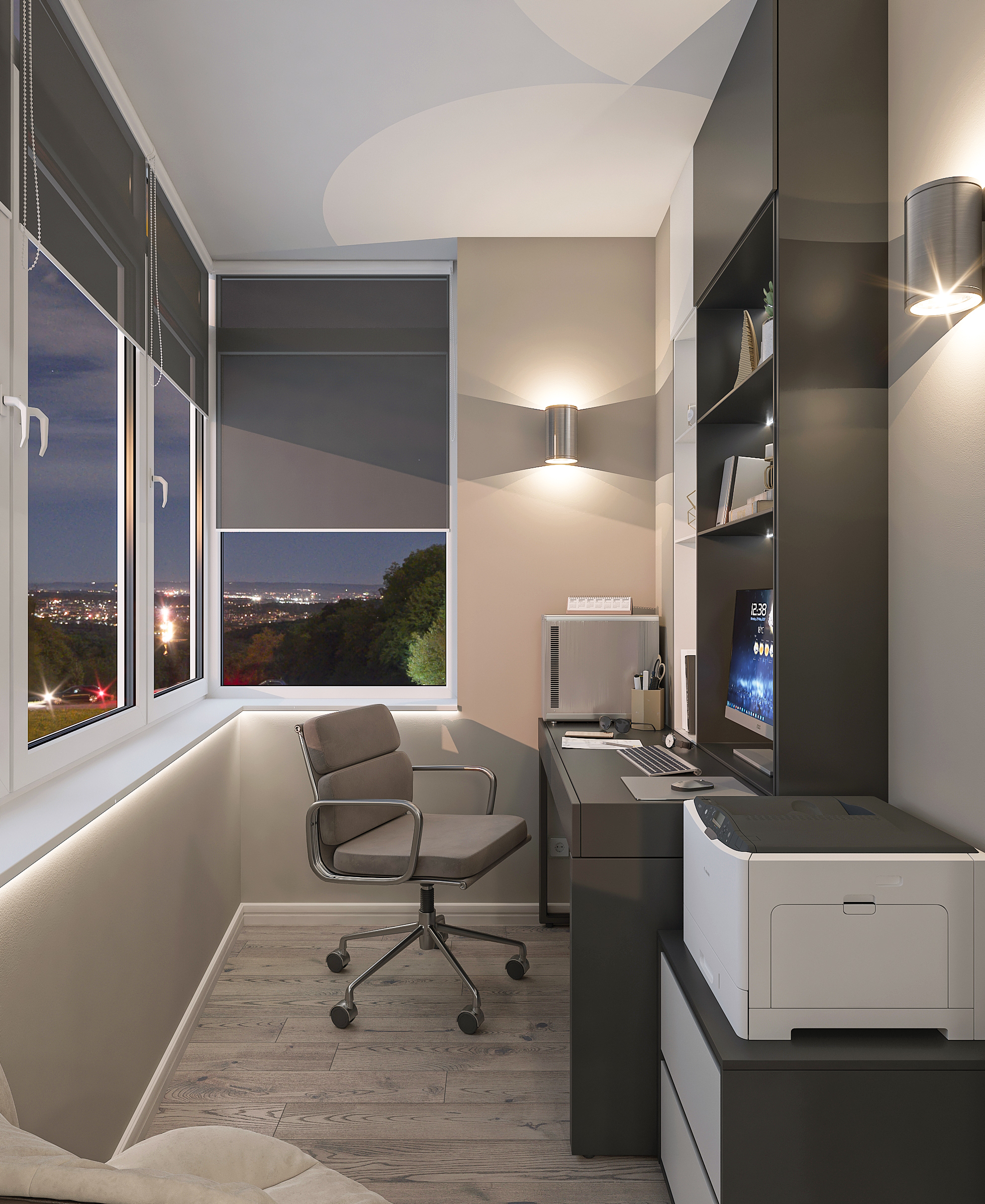 Дизайн интерьера двухкомнатной квартиры в ЖК «Твинс». в Самаре