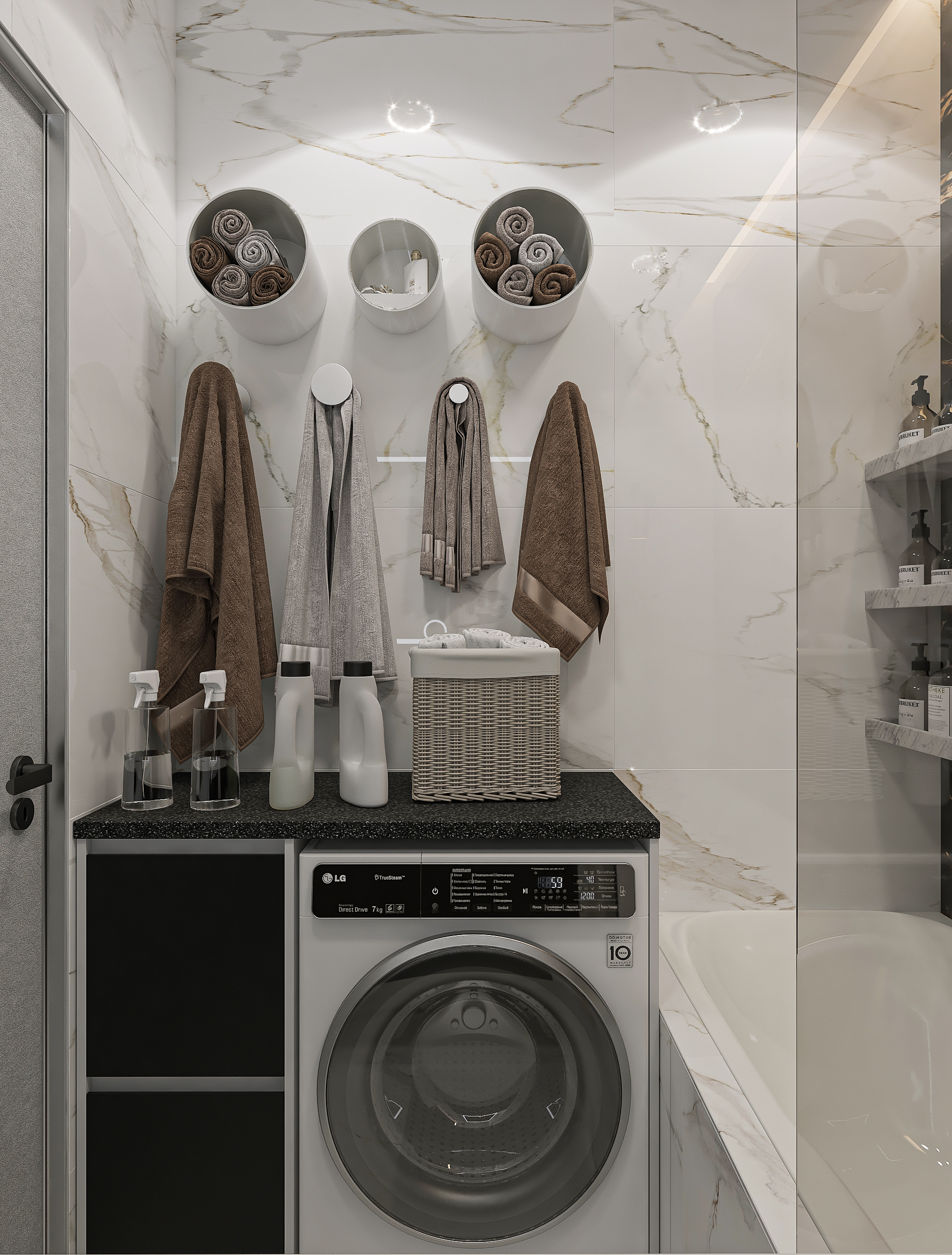 Дизайн интерьера двухкомнатной квартиры в ЖК «Твинс». в Самаре