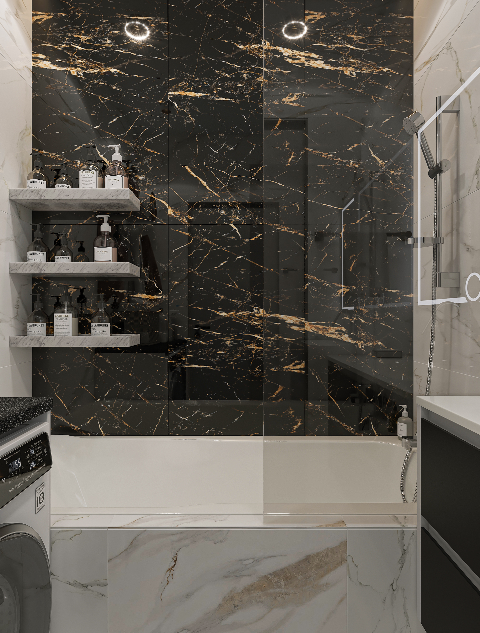 Дизайн интерьера двухкомнатной квартиры в ЖК «Твинс». в Самаре