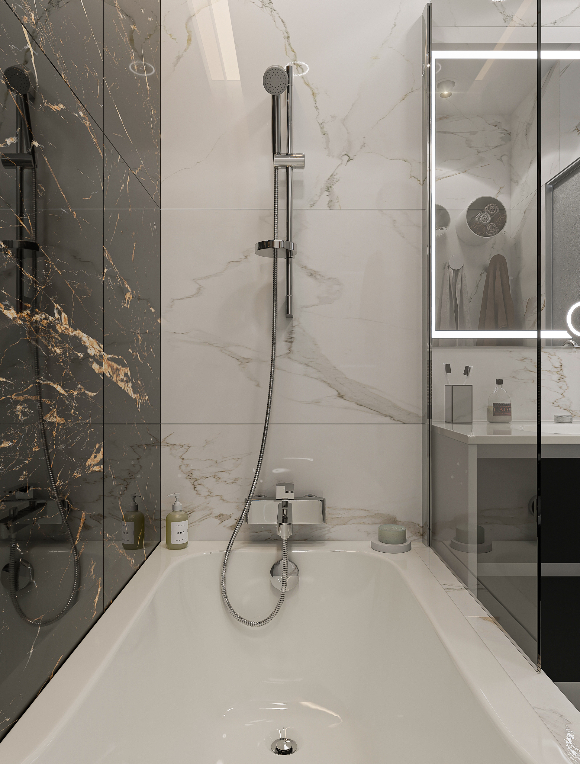 Дизайн интерьера двухкомнатной квартиры в ЖК «Твинс». в Самаре