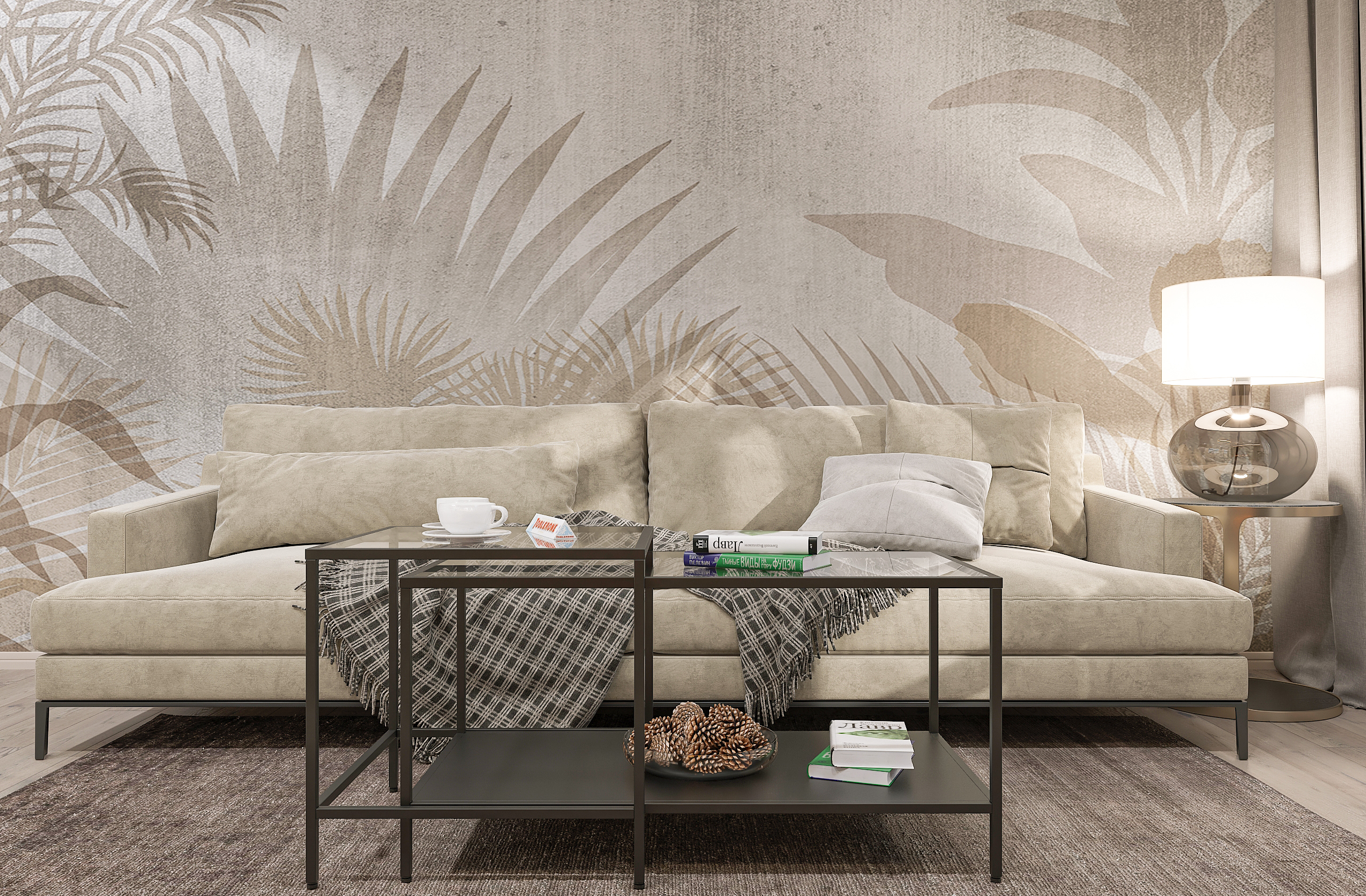 Дизайн-проект гостиной в современном стиле в Самаре